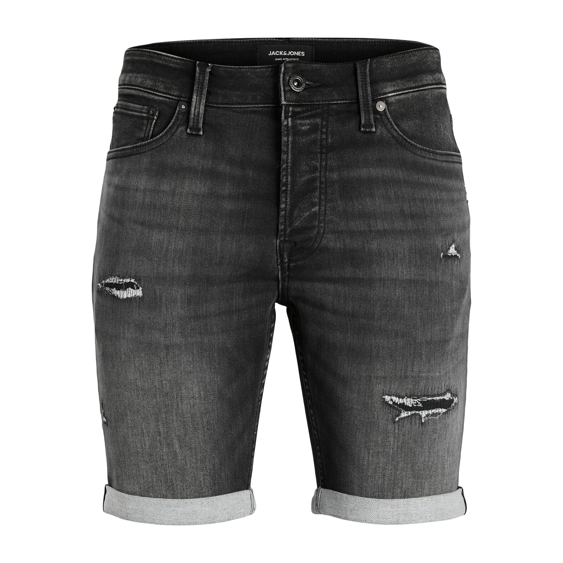 Jack&Jones Džínsové šortky Rick 12224129 Čierna Regular Fit - Pepit.sk