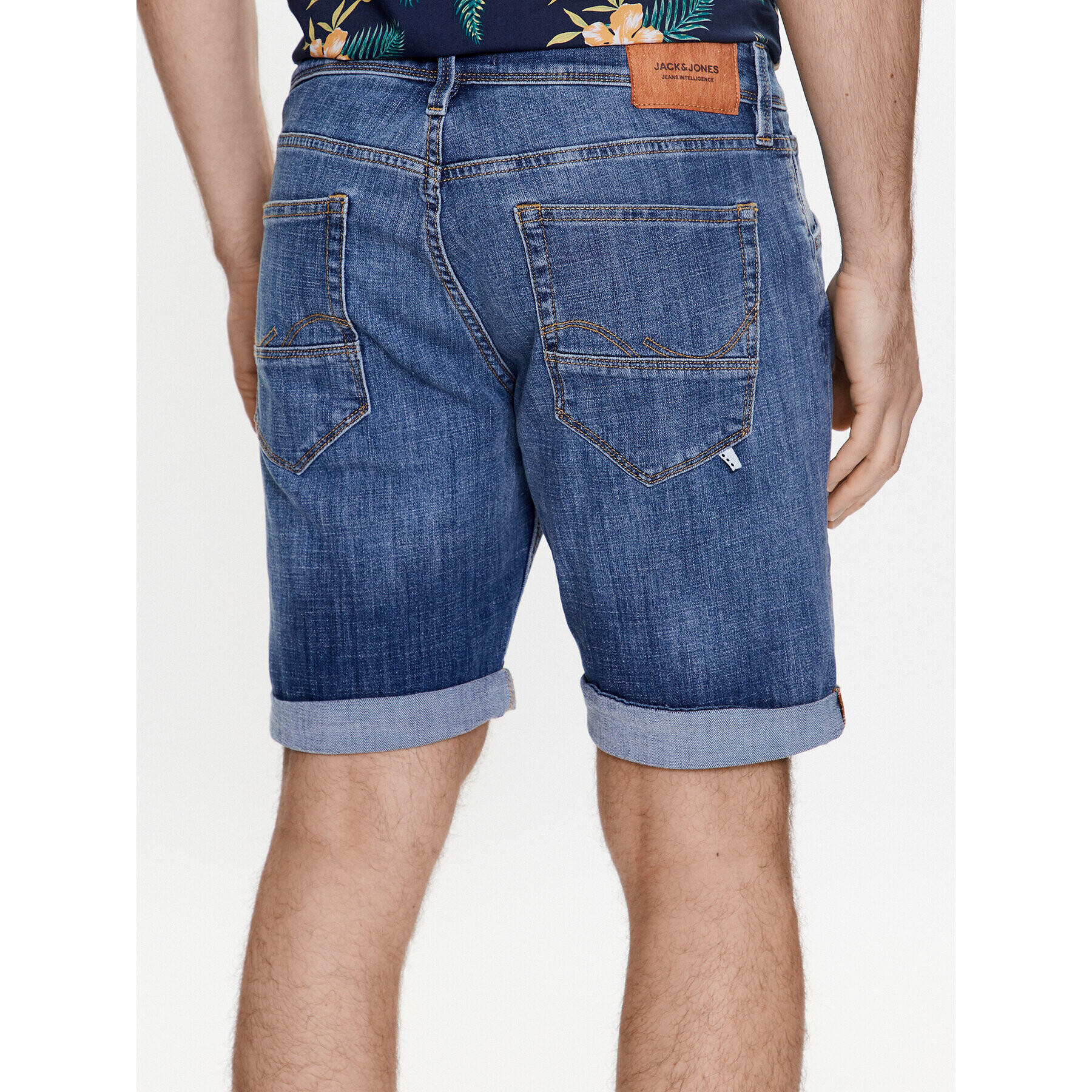 Jack&Jones Džínsové šortky Rick 12226230 Modrá Regular Fit - Pepit.sk