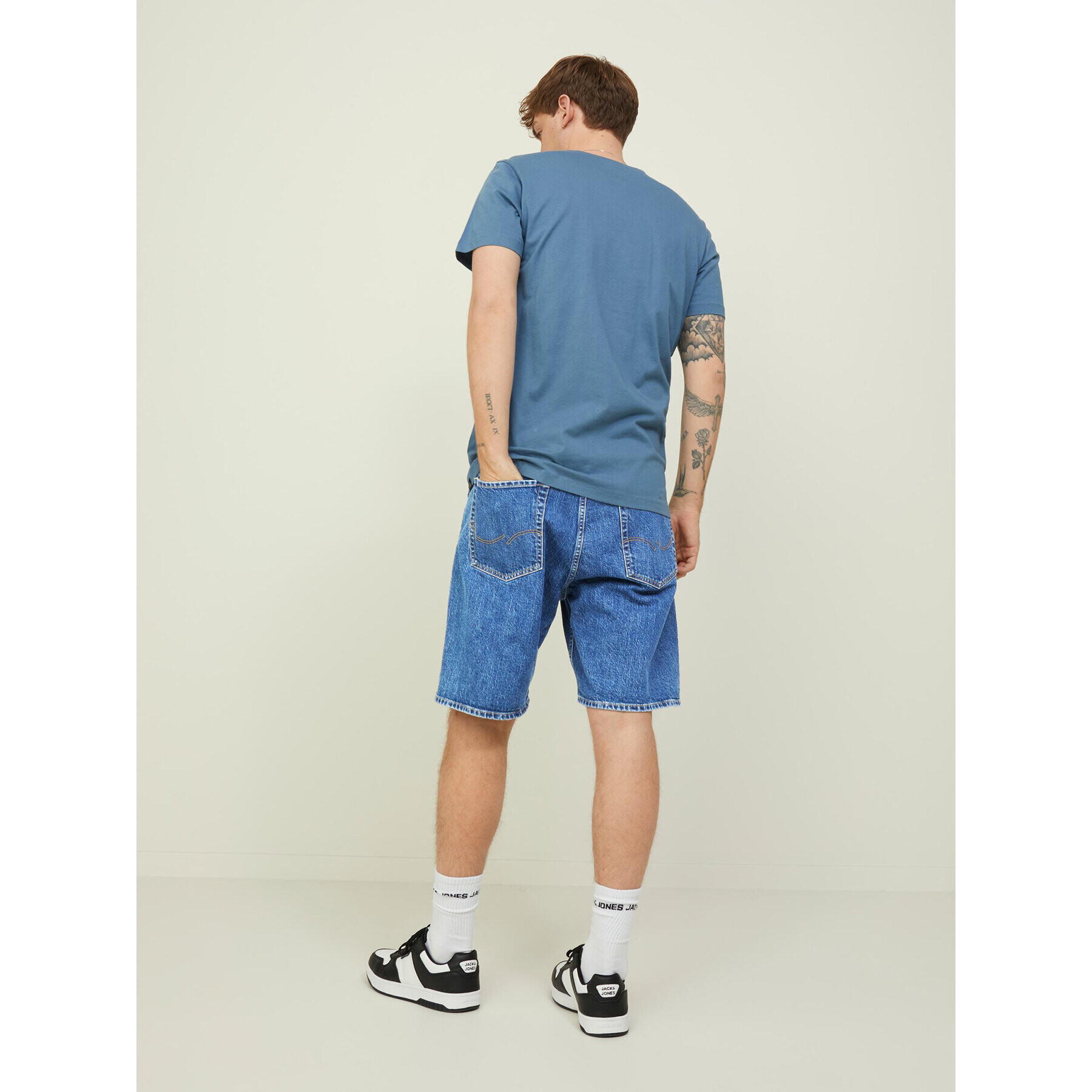 Jack&Jones Džínsové šortky Tony 12209803 Modrá Baggy Fit - Pepit.sk