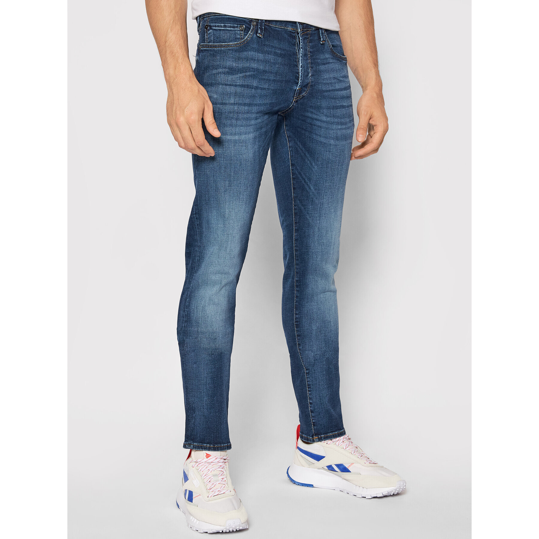 Jack&Jones Džínsy Glenn 12133074 Tmavomodrá Slim Fit - Pepit.sk