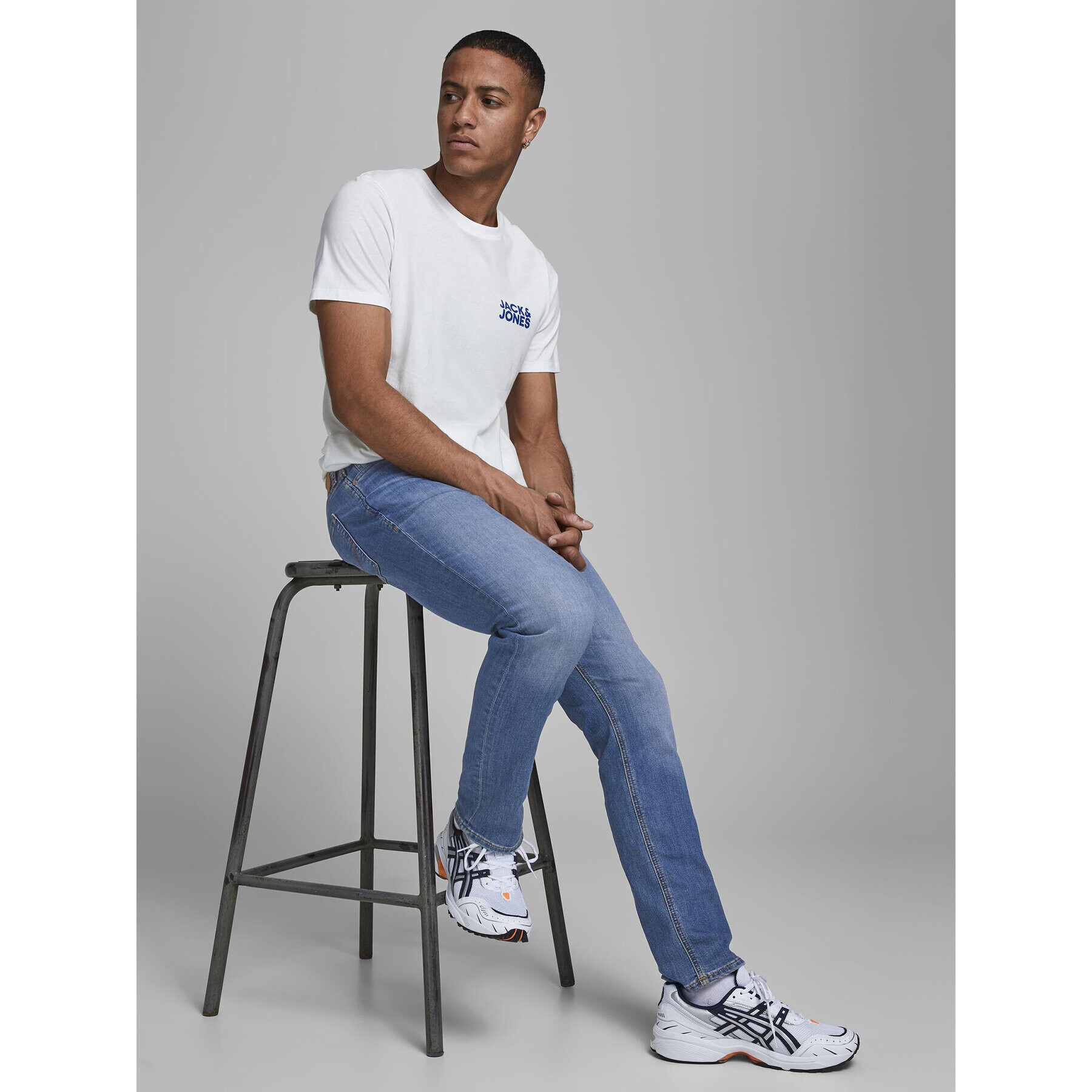 Jack&Jones Džínsy Glenn 12157416 Modrá Slim Fit - Pepit.sk