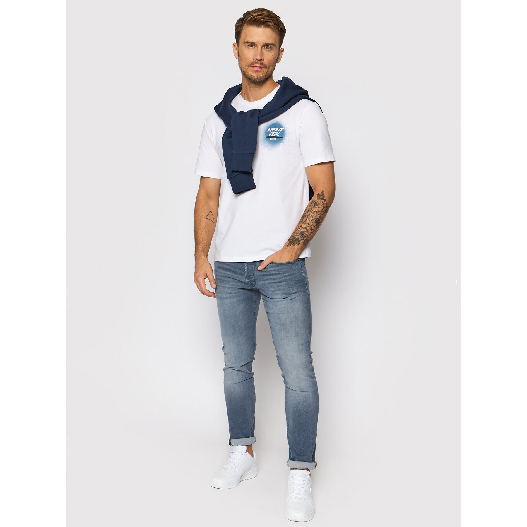 Jack&Jones Džínsy Glenn Icon 12194438 Modrá Slim Fit - Pepit.sk