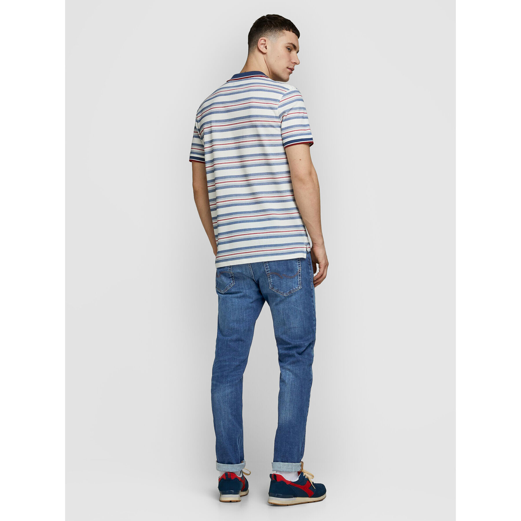 Jack&Jones Džínsy Pete 12195547 Modrá Skinny Fit - Pepit.sk