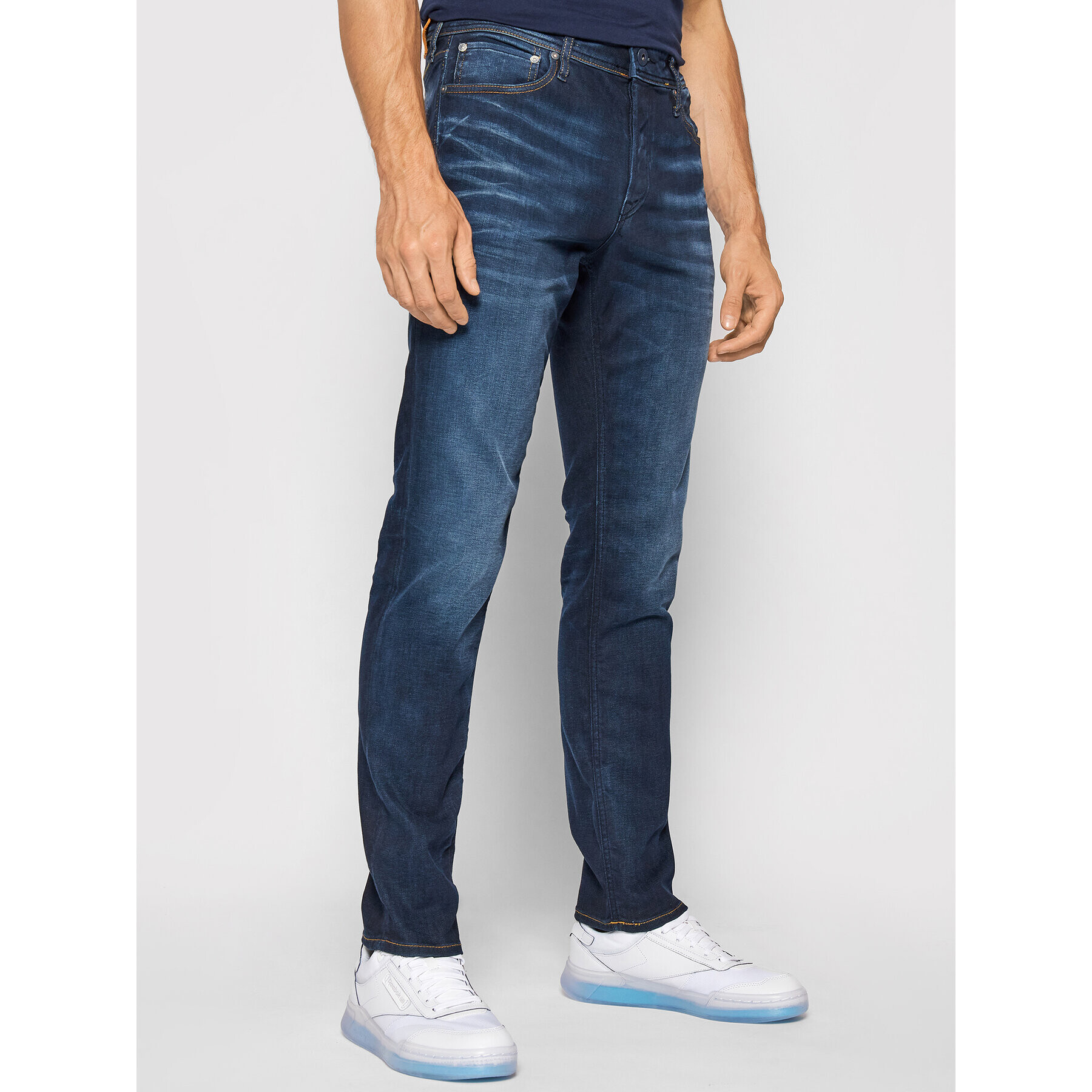 Jack&Jones Džínsy Tim 12118215 Tmavomodrá Slim Fit - Pepit.sk