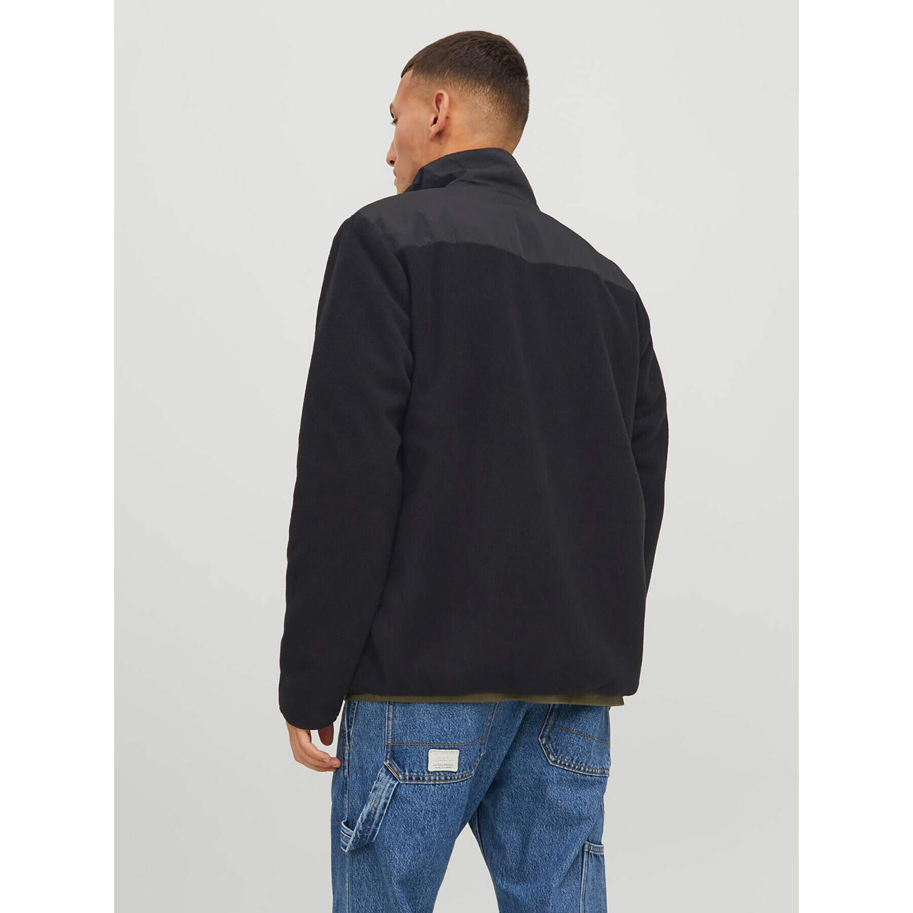 Jack&Jones Fleecová mikina Marvin 12235864 Čierna Regular Fit - Pepit.sk