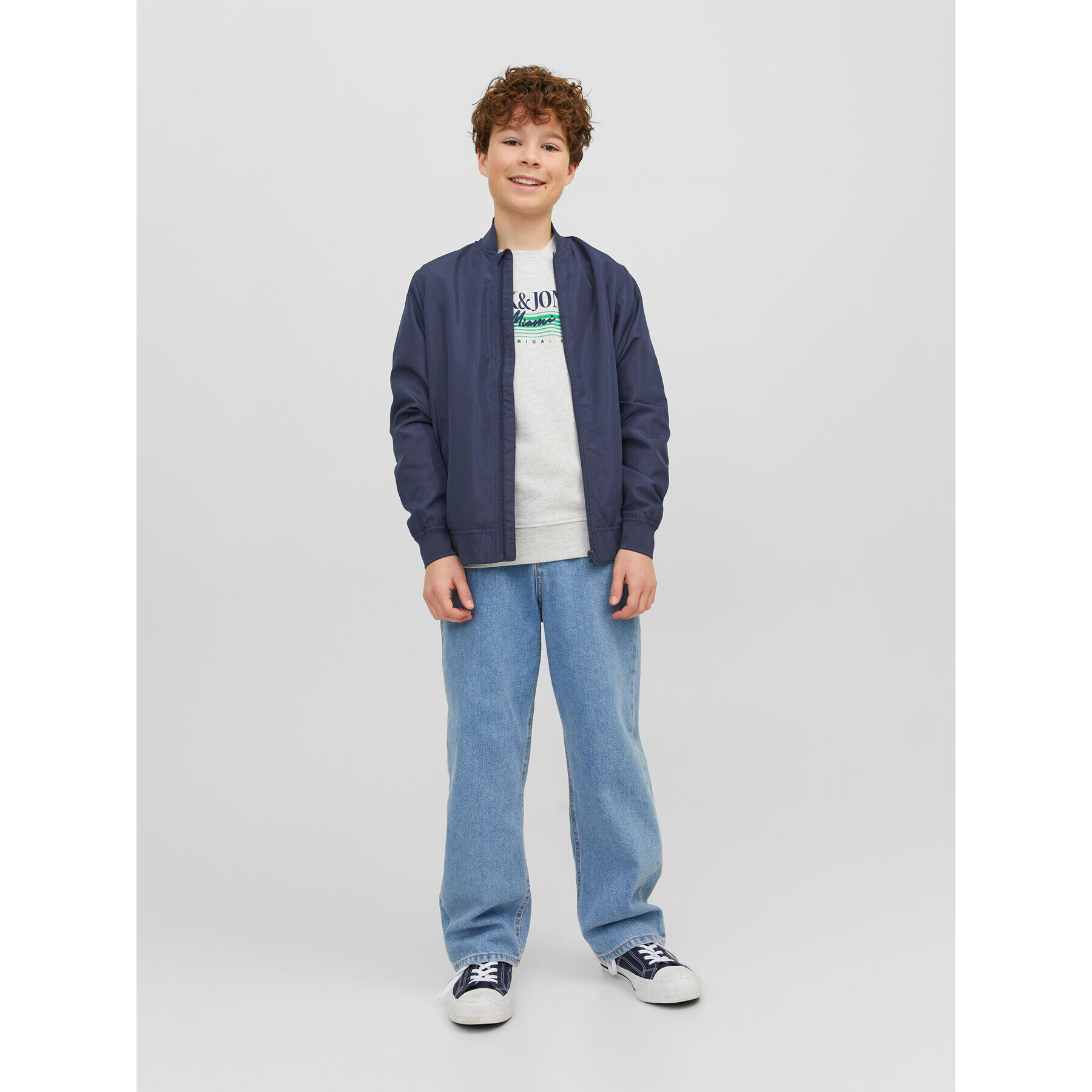 Jack&Jones Junior Bundy bomber 12235758 Tmavomodrá - Pepit.sk