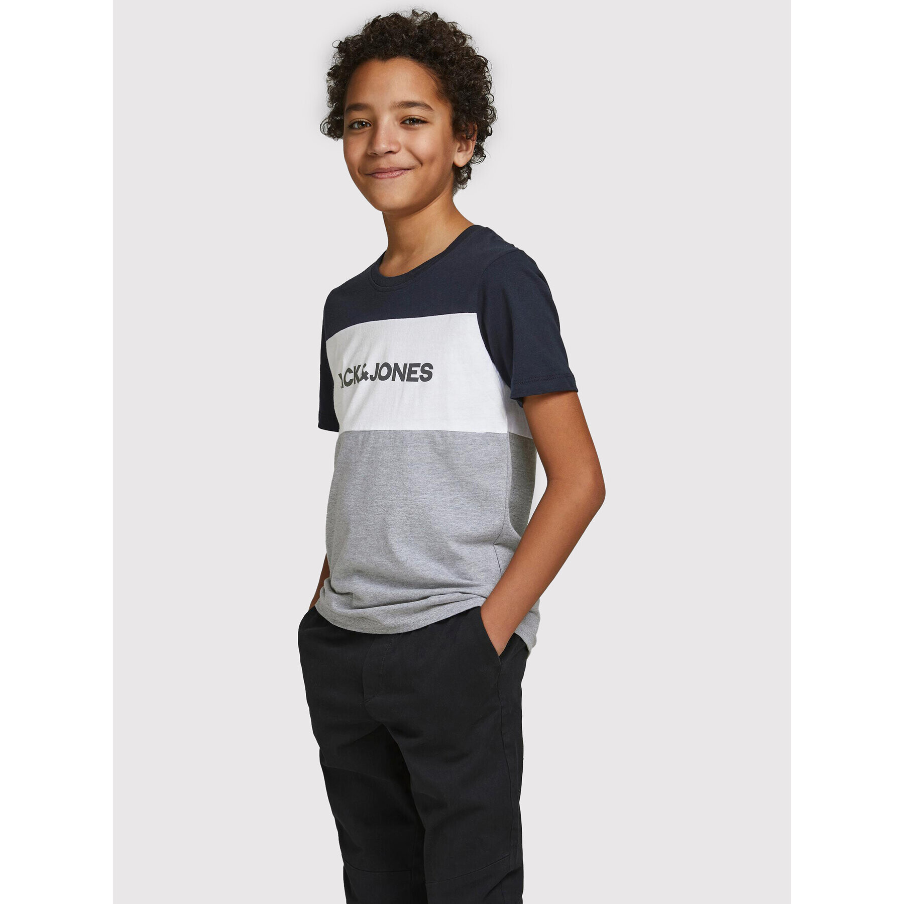 Jack&Jones Junior Jack&Jones Tričko Logo Blocking 12174282 Farebná Regular Fit - Pepit.sk