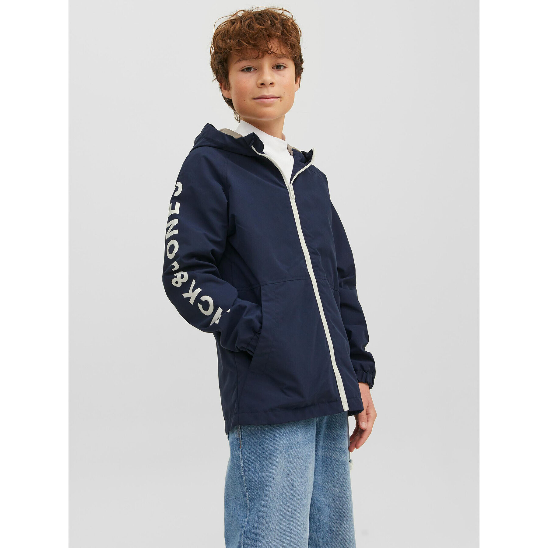 Jack&Jones Junior Prechodná bunda 12185183 Tmavomodrá - Pepit.sk