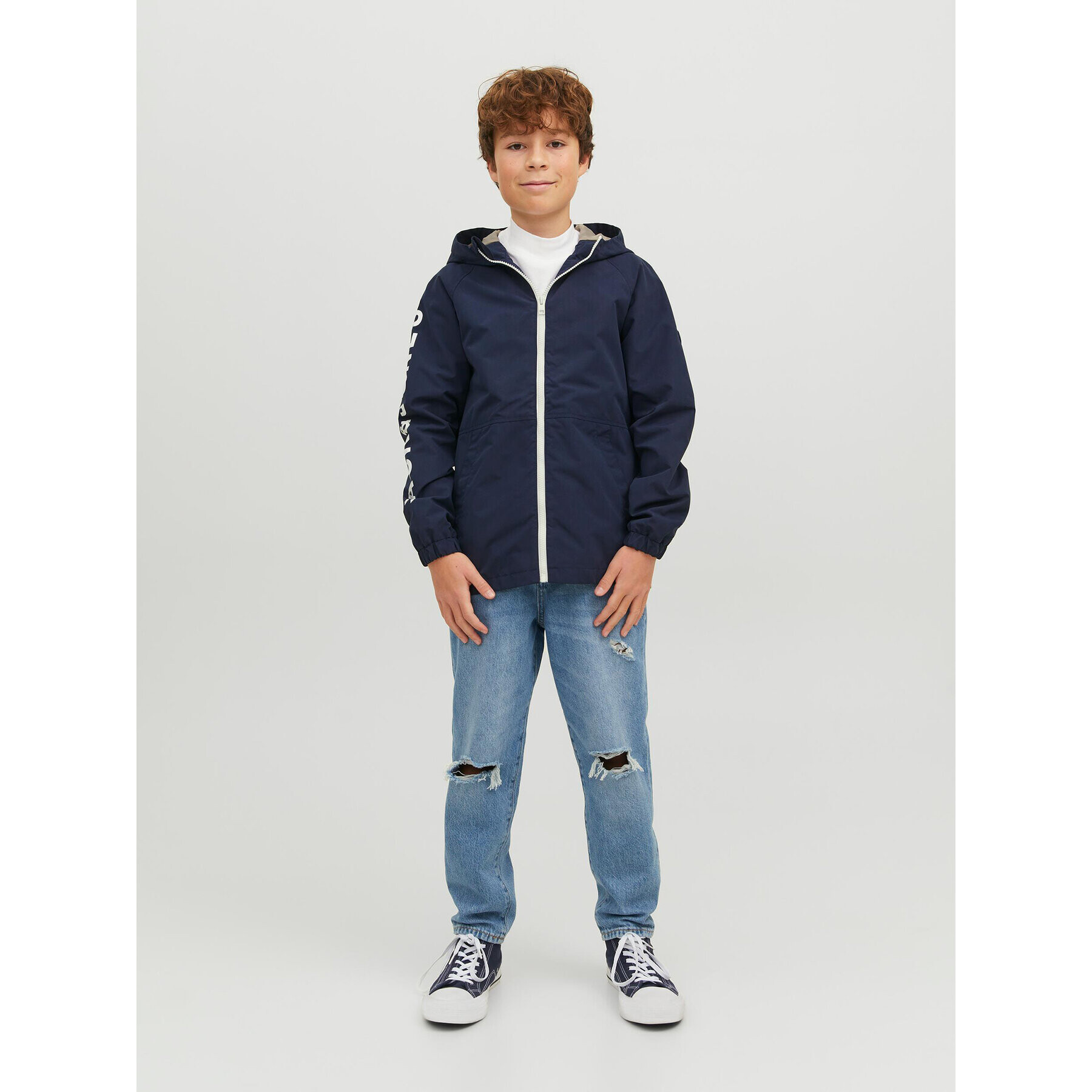 Jack&Jones Junior Prechodná bunda 12185183 Tmavomodrá - Pepit.sk