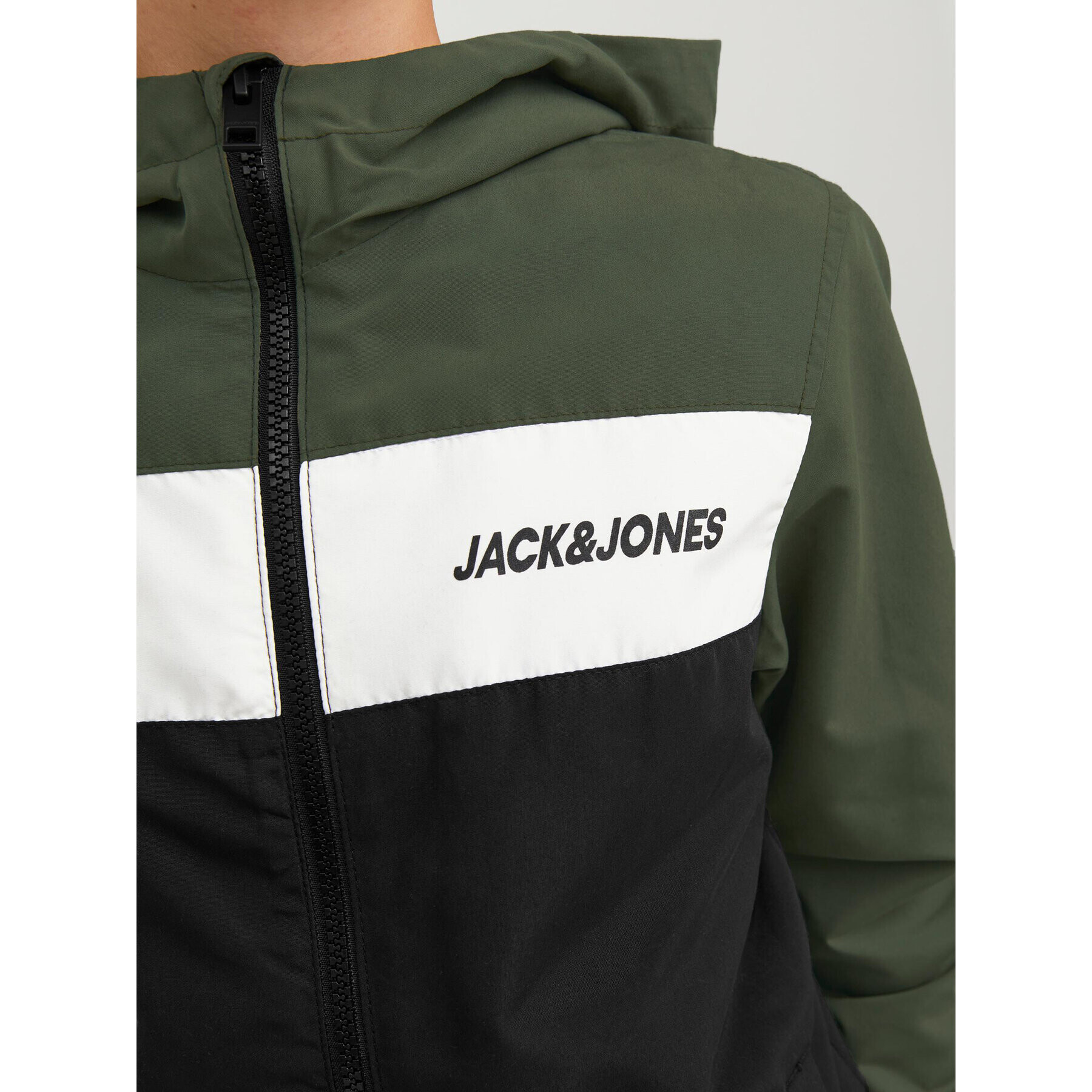 Jack&Jones Junior Prechodná bunda 12200453 Zelená Regular Fit - Pepit.sk