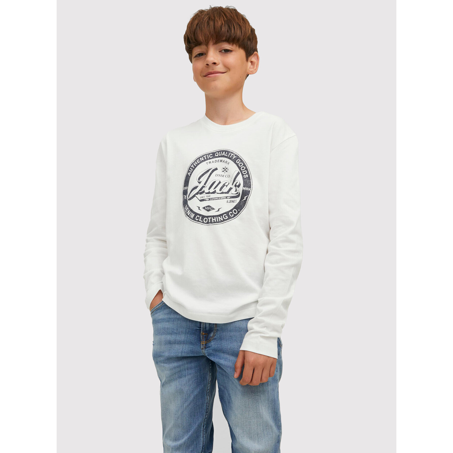 Jack&Jones Junior Súprava 2 blúzok Jeans 12222427 Tmavomodrá Regular Fit - Pepit.sk