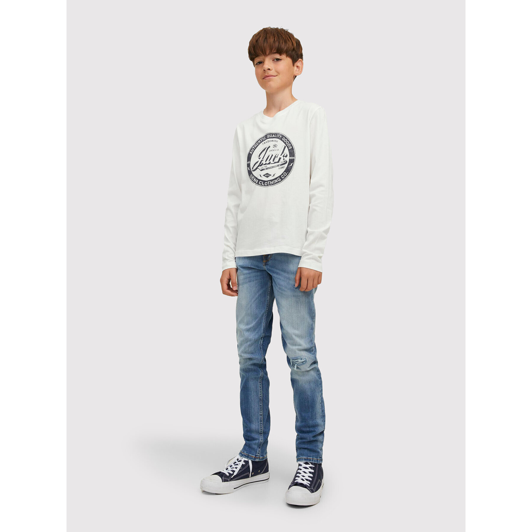 Jack&Jones Junior Súprava 2 blúzok Jeans 12222427 Tmavomodrá Regular Fit - Pepit.sk