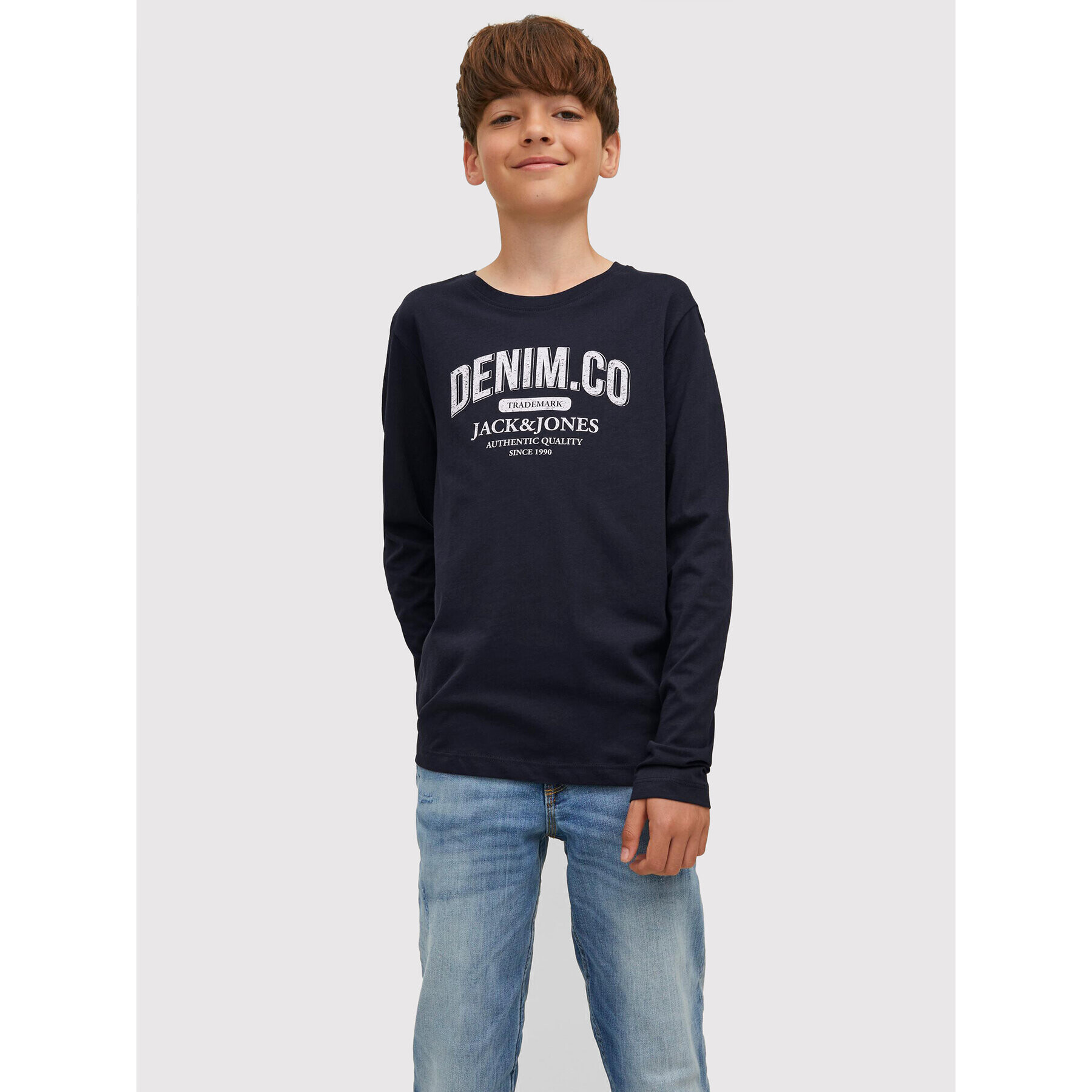 Jack&Jones Junior Súprava 2 blúzok Jeans 12222427 Tmavomodrá Regular Fit - Pepit.sk