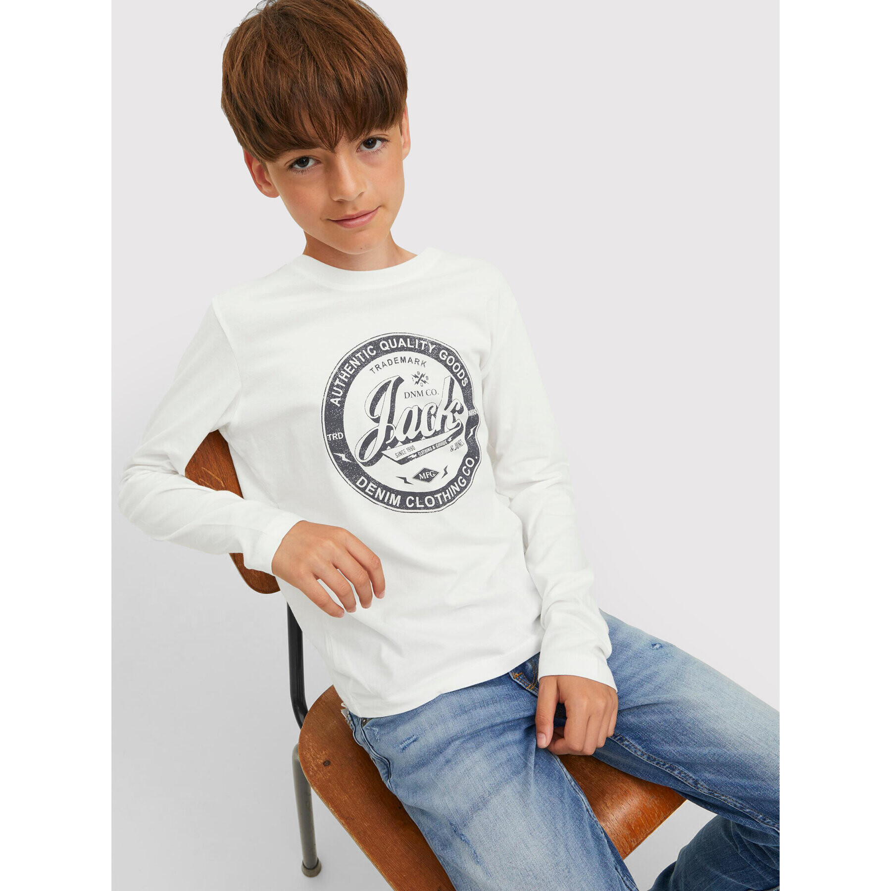 Jack&Jones Junior Súprava 2 blúzok Jeans 12222427 Tmavomodrá Regular Fit - Pepit.sk