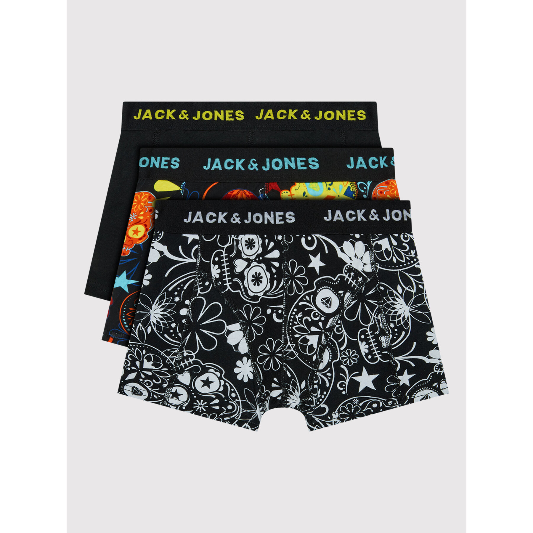 Jack&Jones Junior Súprava 3 kusov boxeriek Sugar 12189220 Čierna - Pepit.sk