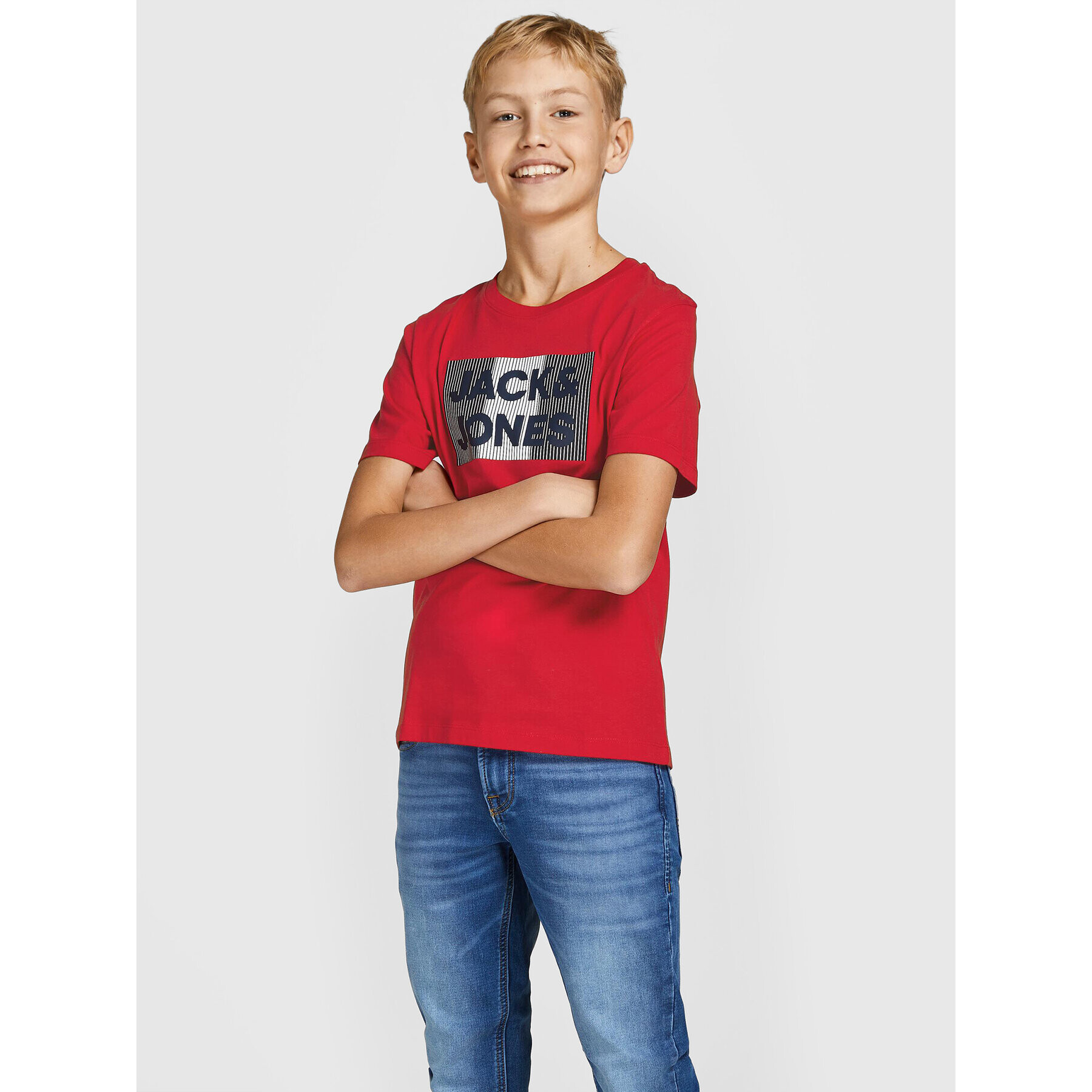 Jack&Jones Junior Súprava 3 tričiek Corp 12199948 Farebná Regular Fit - Pepit.sk