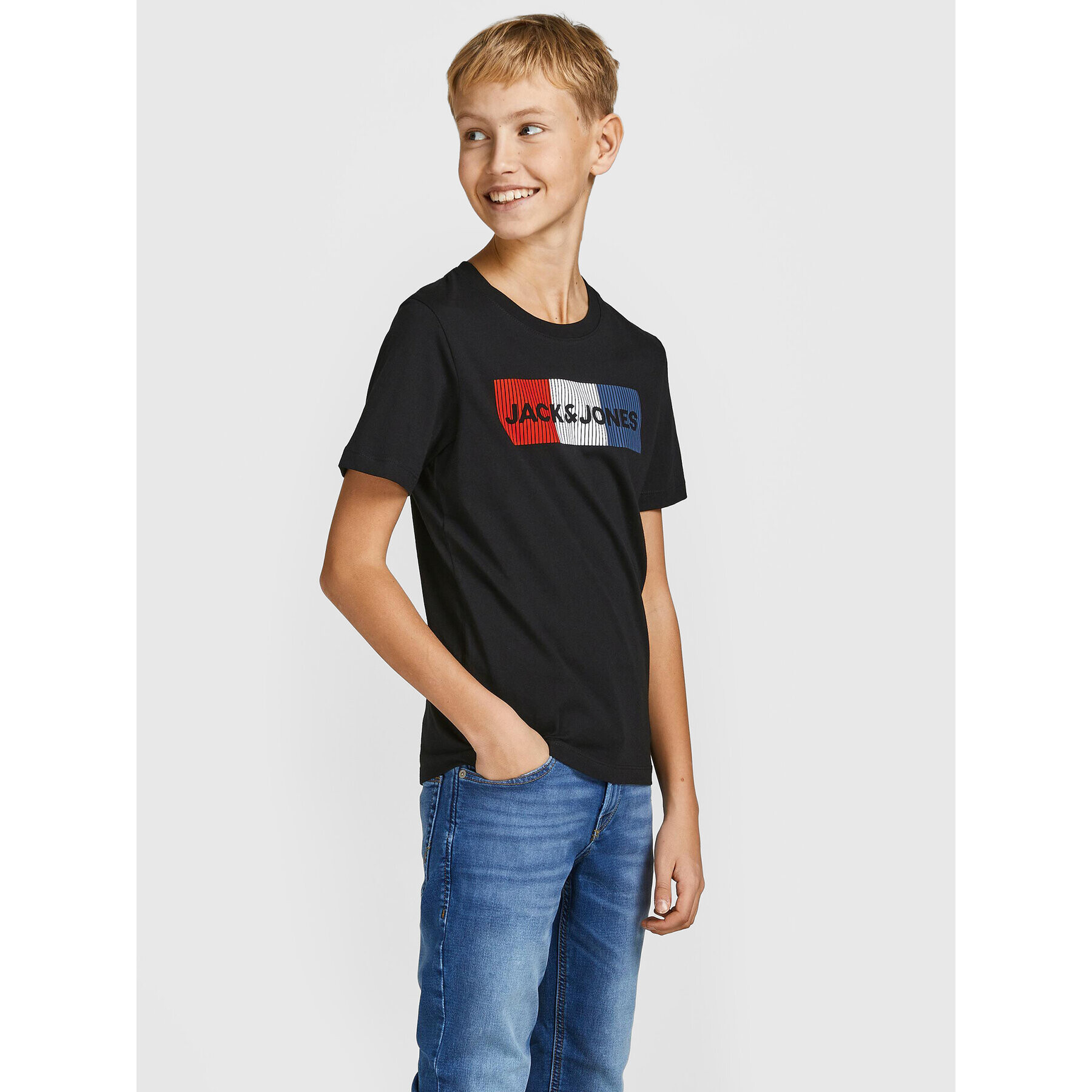 Jack&Jones Junior Súprava 3 tričiek Corp 12199948 Farebná Regular Fit - Pepit.sk