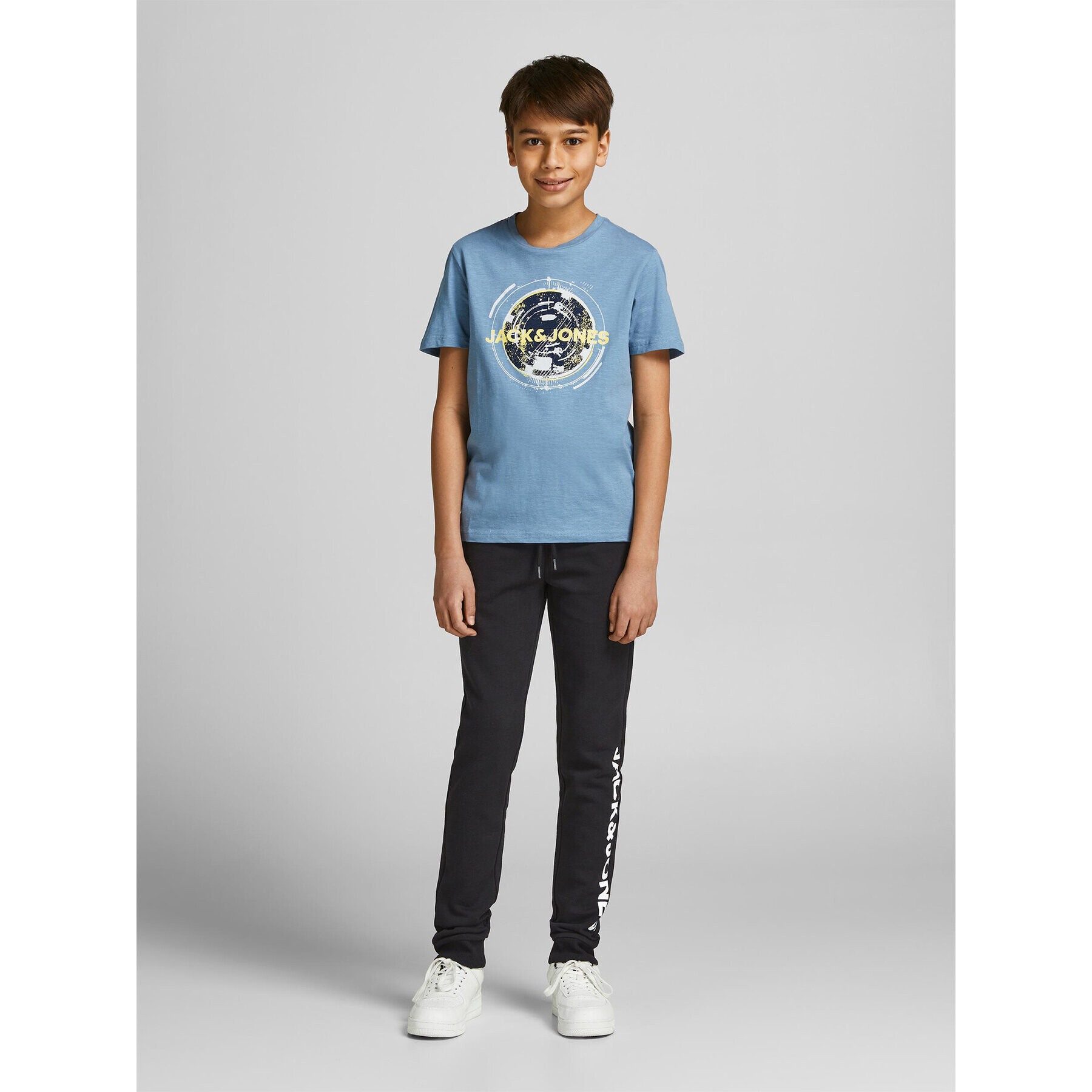 Jack&Jones Junior Teplákové nohavice 12206236 Čierna Slim Fit - Pepit.sk