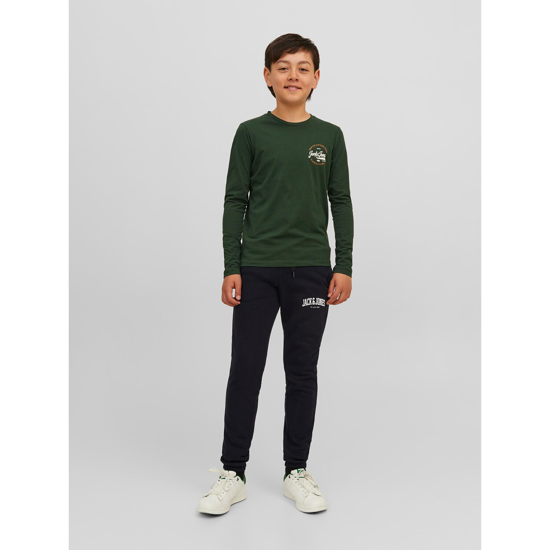 Jack&Jones Junior Teplákové nohavice 12237403 Čierna Slim Fit - Pepit.sk