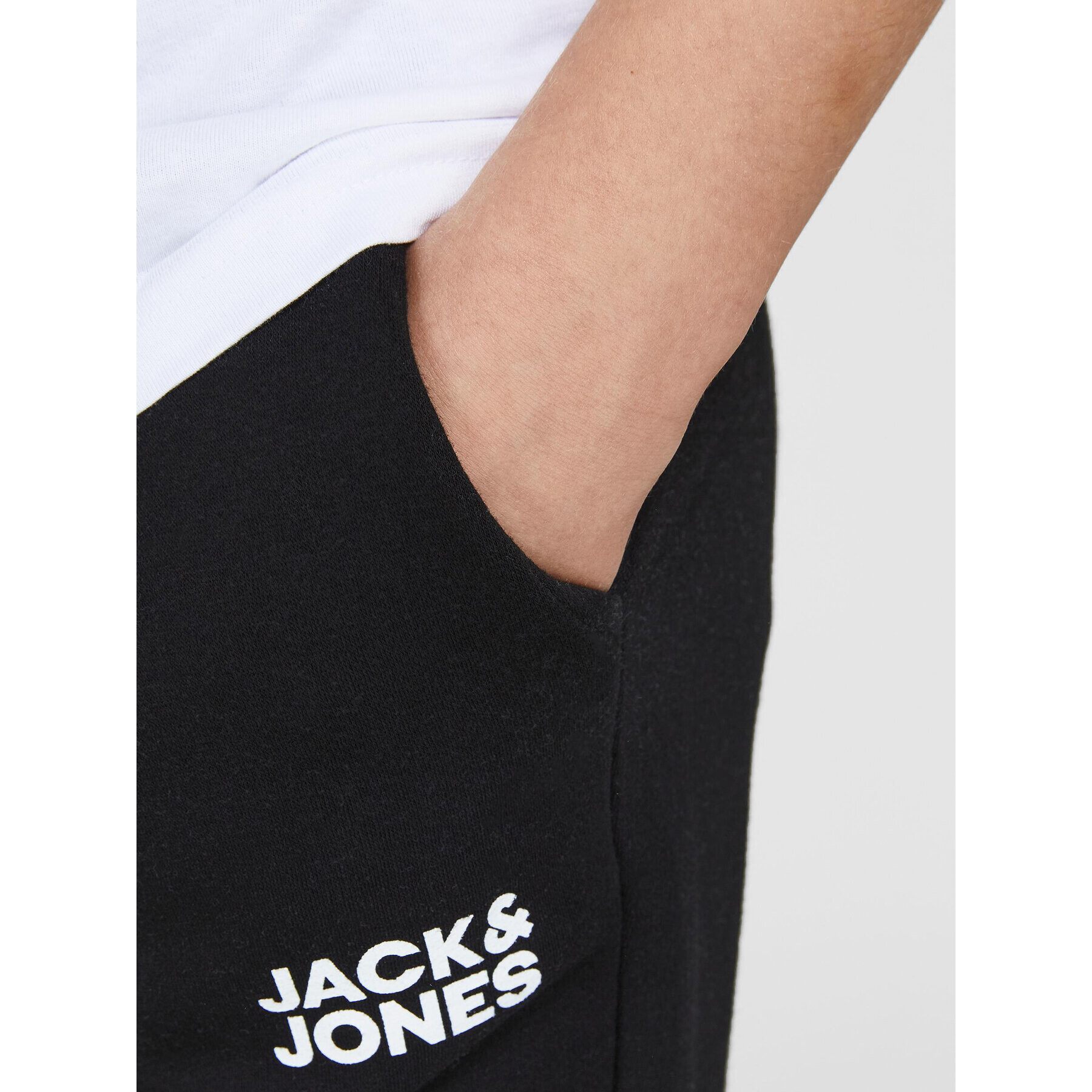 Jack&Jones Junior Teplákové nohavice Gordon 12179798 Čierna Regular Fit - Pepit.sk