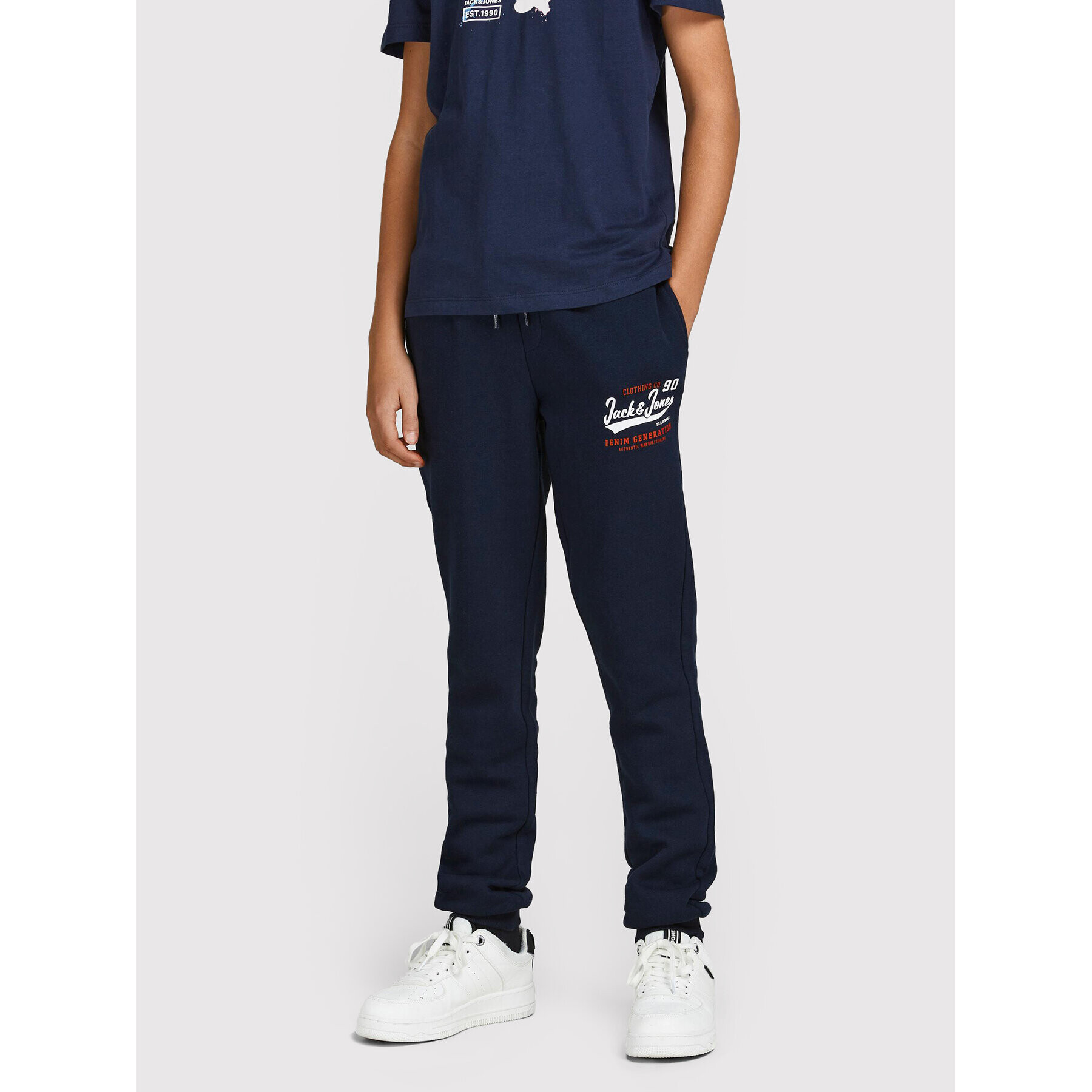 Jack&Jones Junior Teplákové nohavice Logo 12213086 Tmavomodrá Regular Fit - Pepit.sk