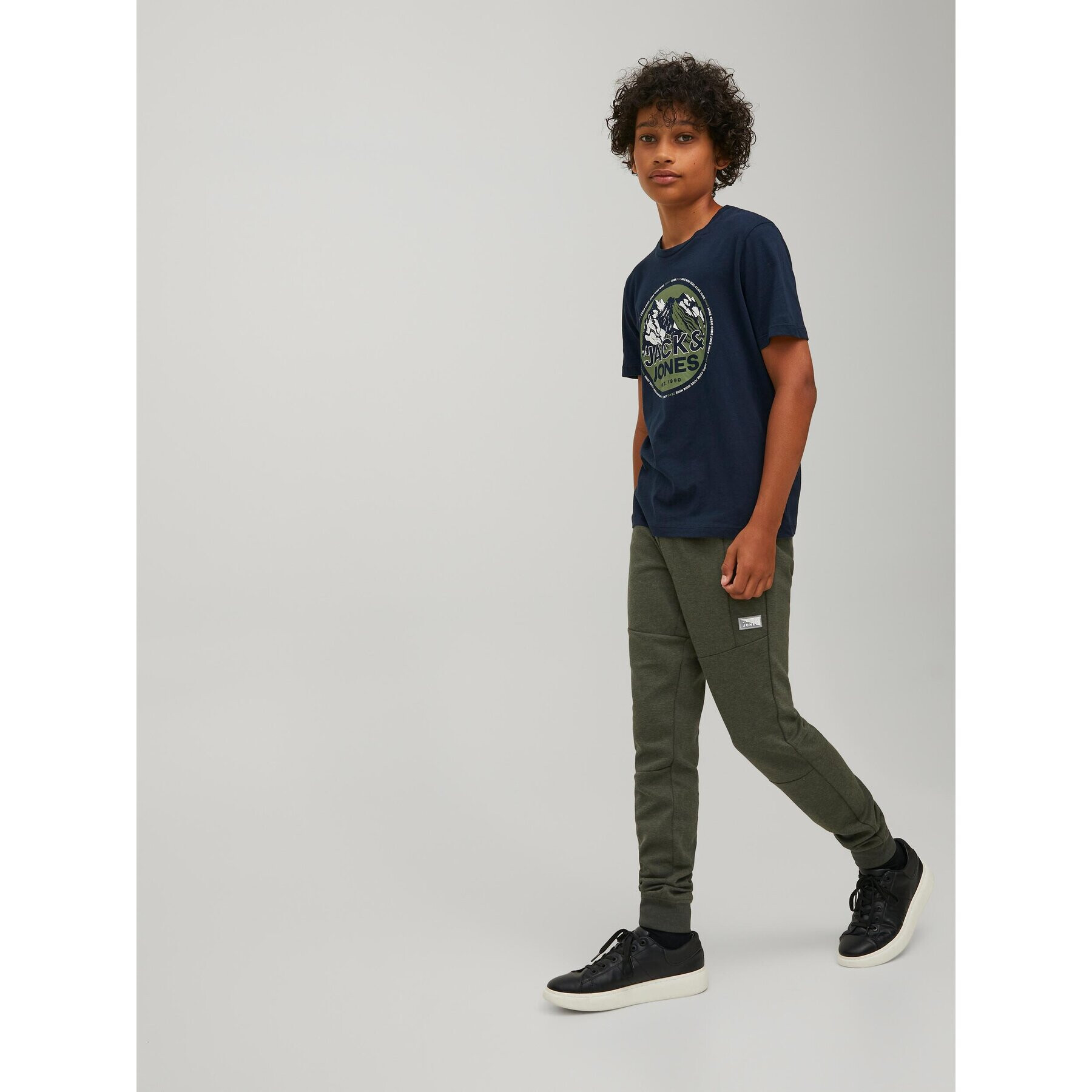 Jack&Jones Junior Teplákové nohavice Will 12189809 Zelená Regular Fit - Pepit.sk