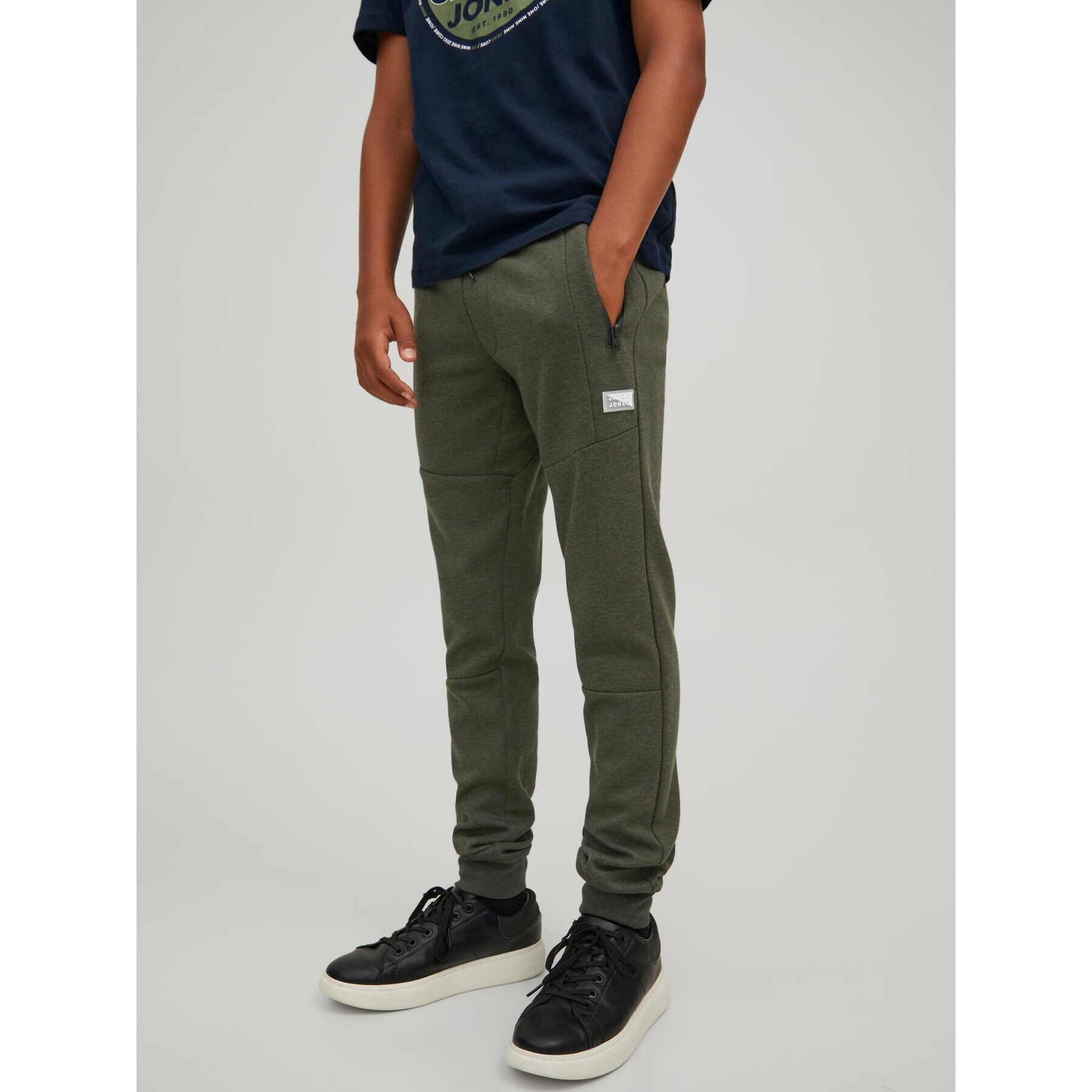 Jack&Jones Junior Teplákové nohavice Will 12189809 Zelená Regular Fit - Pepit.sk