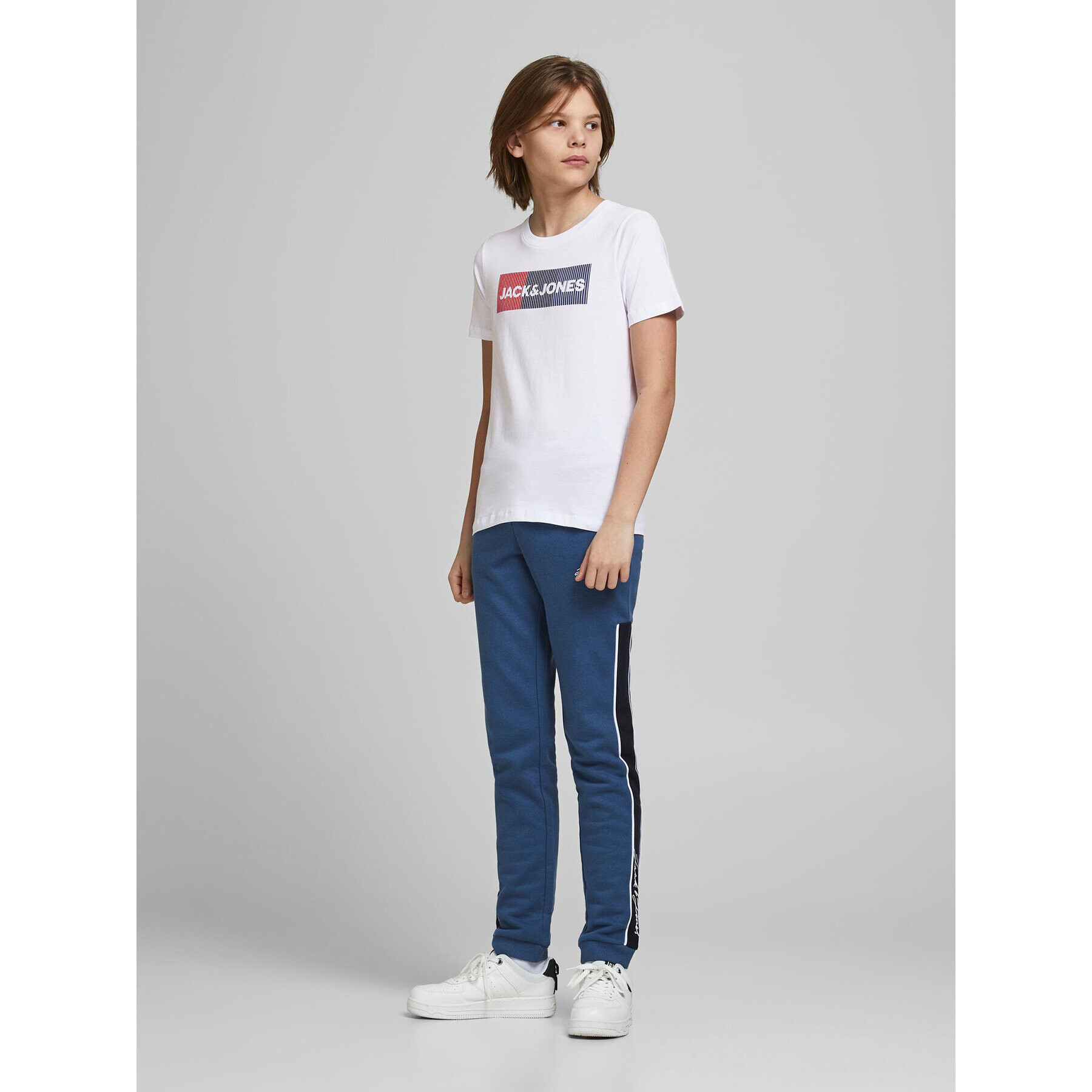 Jack&Jones Junior Tričko 12152730 Biela Regular Fit - Pepit.sk