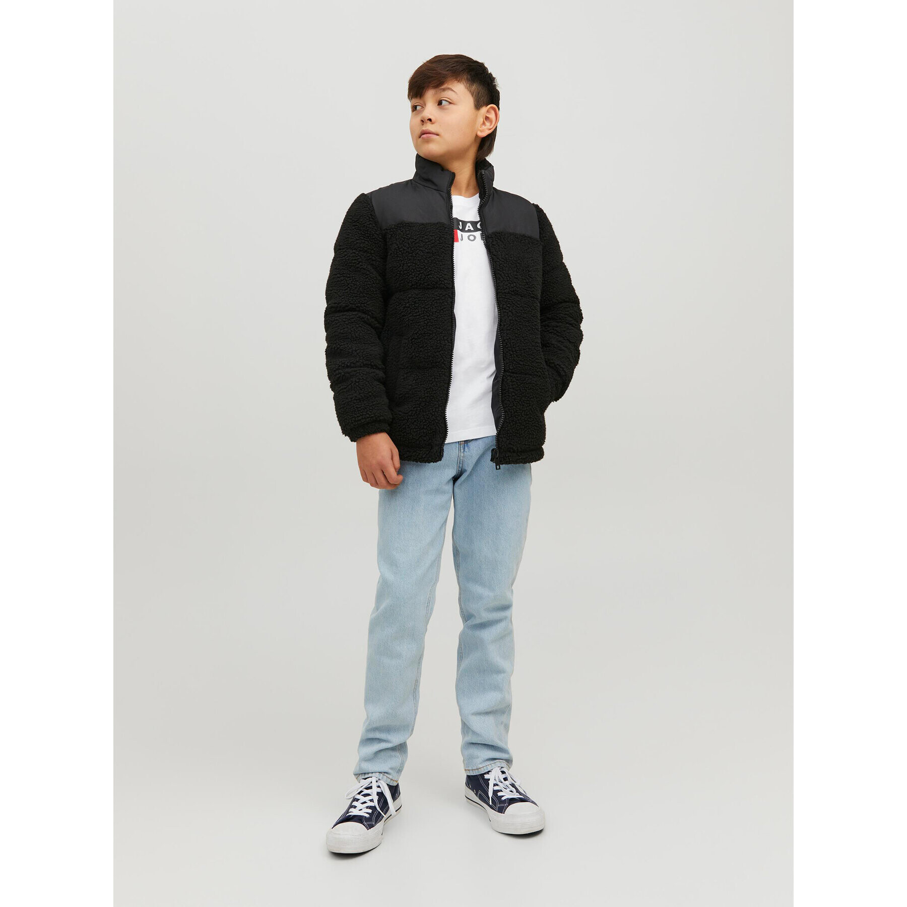 Jack&Jones Junior Tričko 12231298 Biela Regular Fit - Pepit.sk