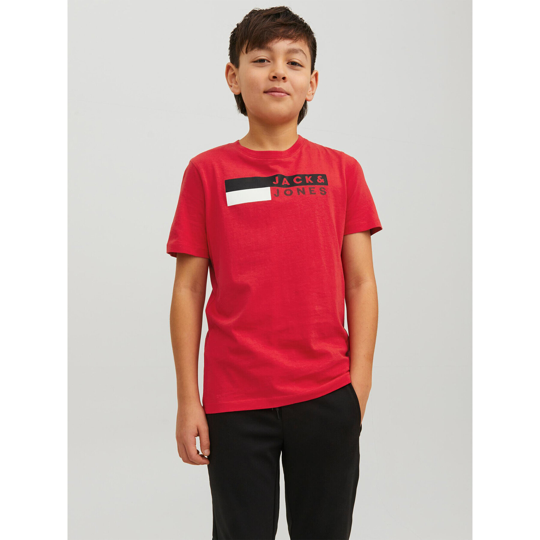 Jack&Jones Junior Tričko 12231298 Červená Regular Fit - Pepit.sk