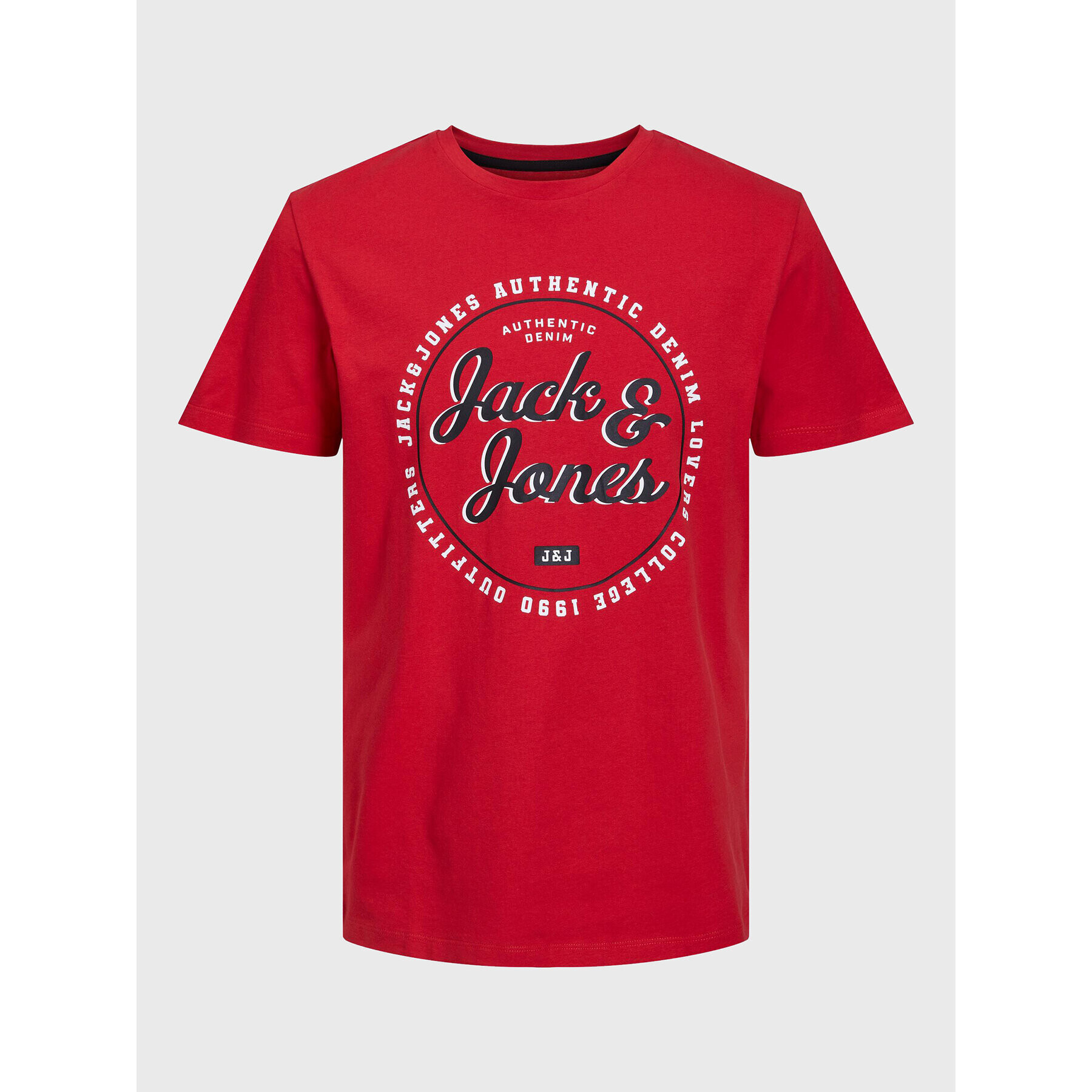 Jack&Jones Junior Tričko Andy 12224087 Červená Regular Fit - Pepit.sk