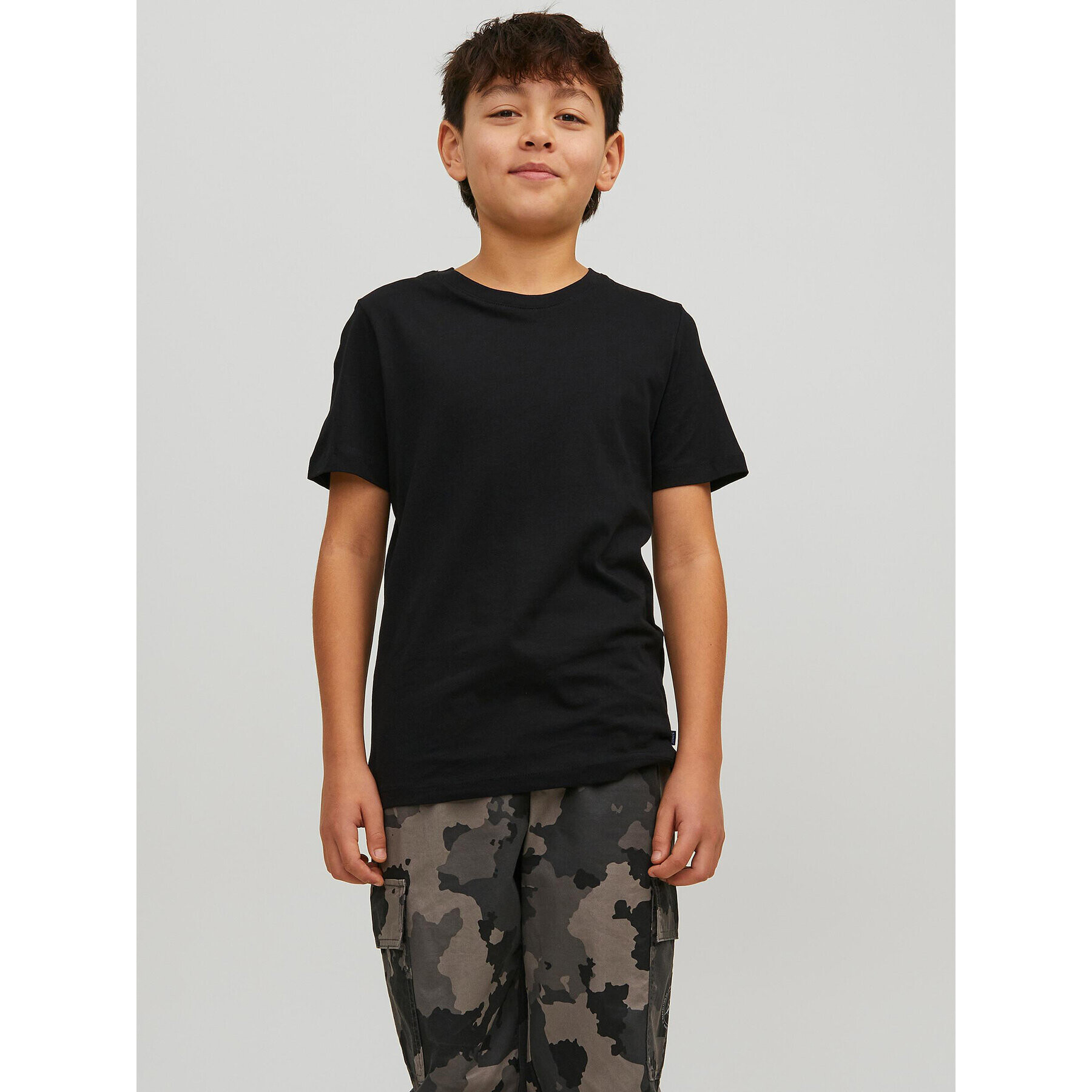 Jack&Jones Junior Tričko Basic Tee Čierna Regular Fit - Pepit.sk