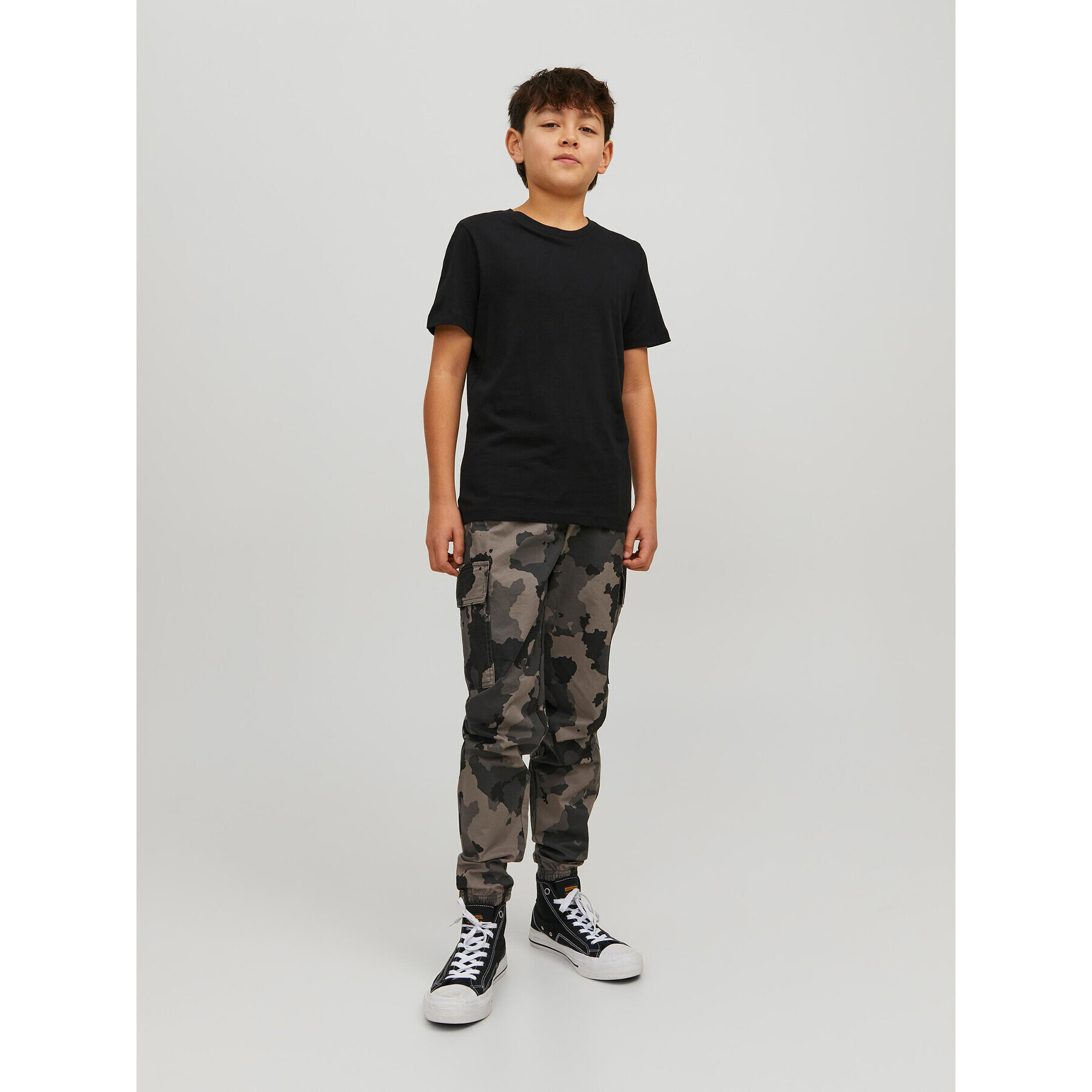 Jack&Jones Junior Tričko Basic Tee Čierna Regular Fit - Pepit.sk