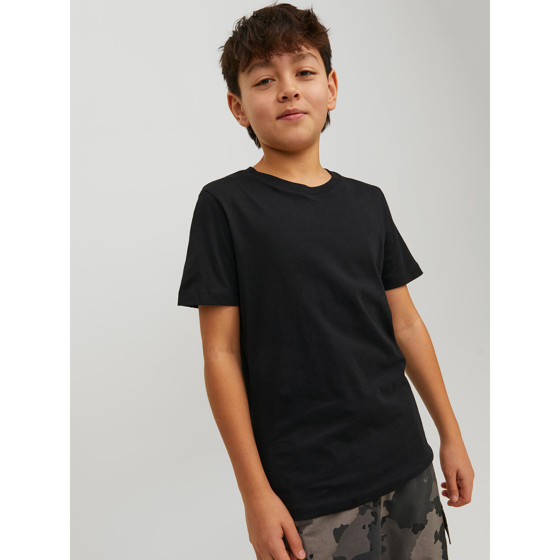 Jack&Jones Junior Tričko Basic Tee Čierna Regular Fit - Pepit.sk