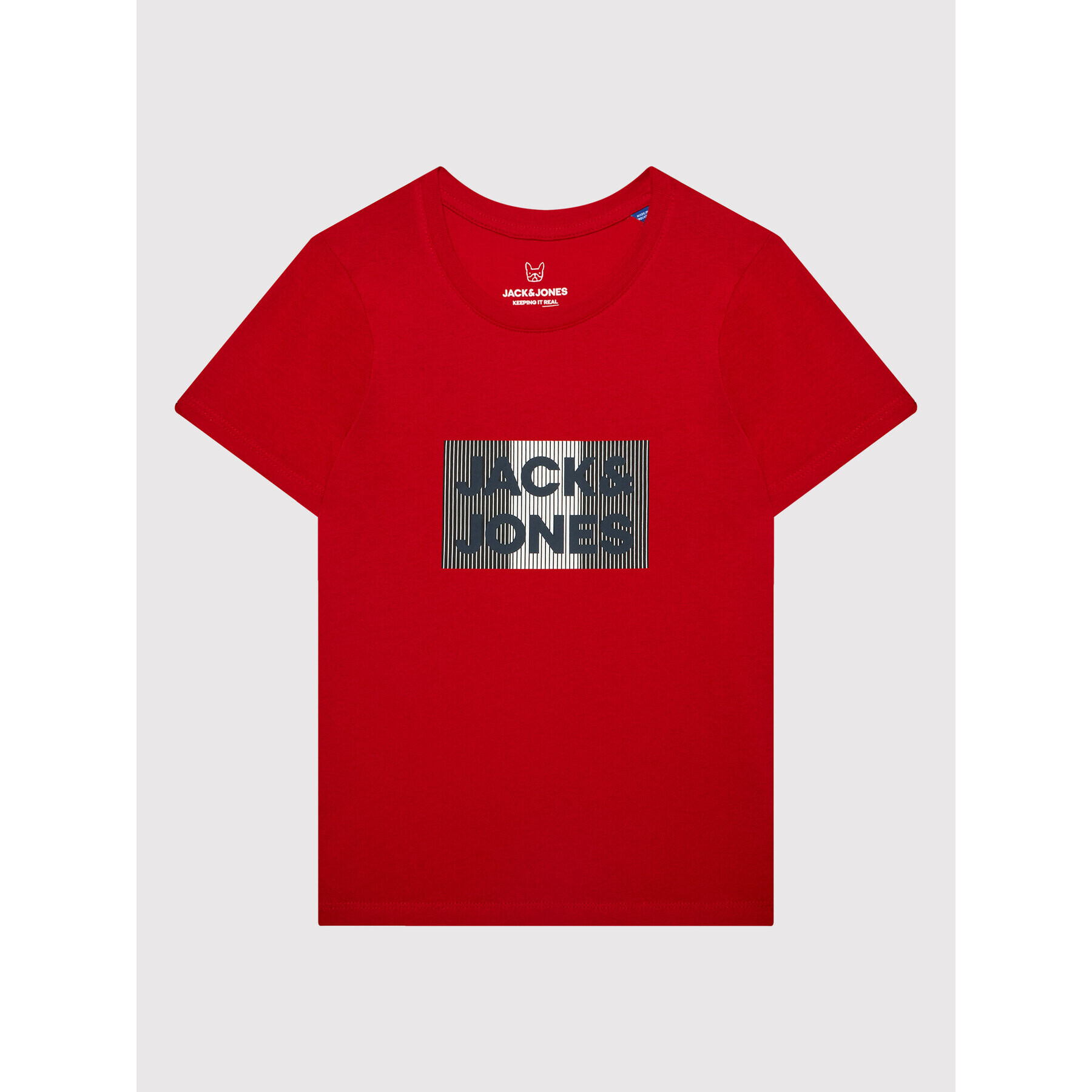 Jack&Jones Junior Tričko Corp Logo 12152730 Červená Regular Fit - Pepit.sk