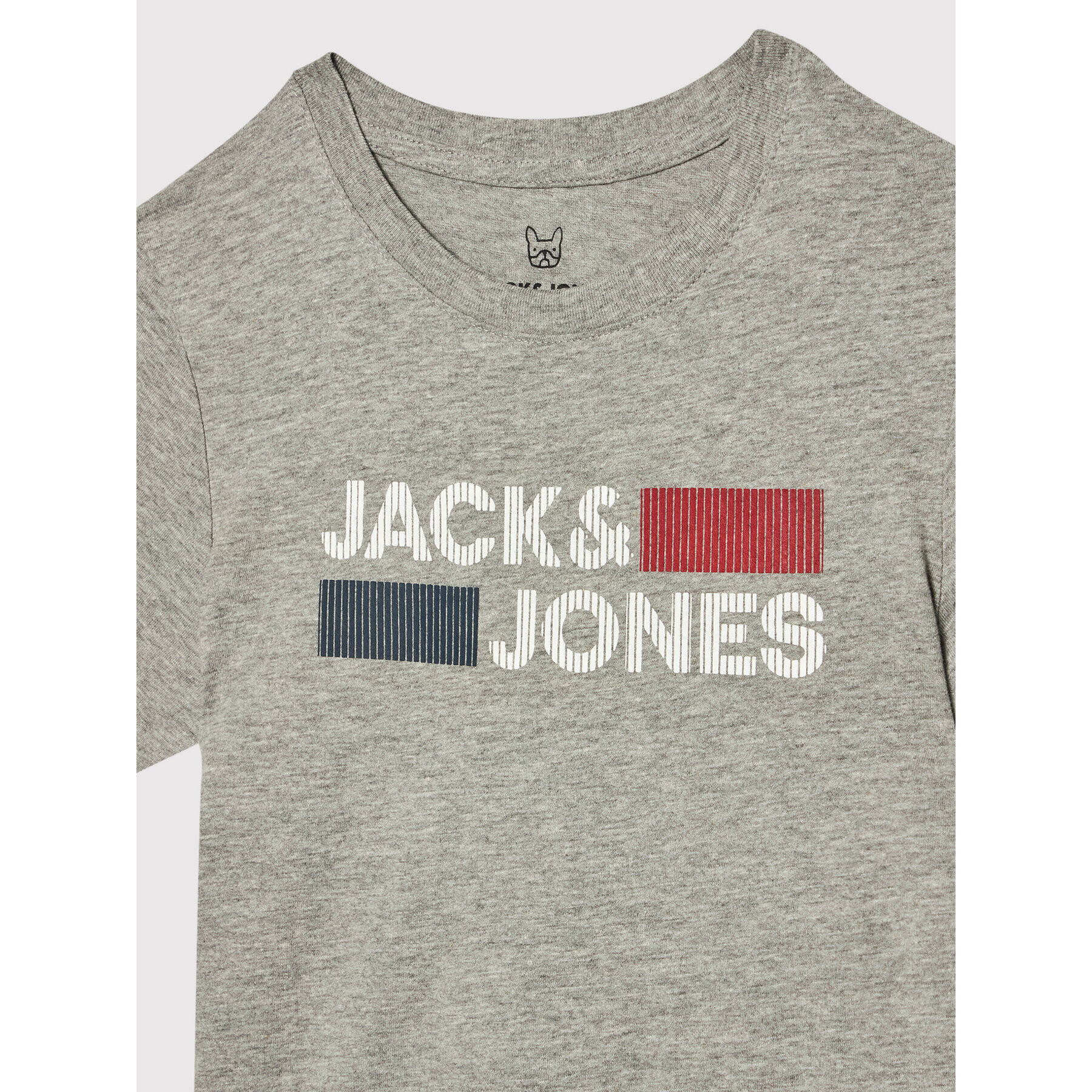 Jack&Jones Junior Tričko Corp Logo 12152730 Sivá Regular Fit - Pepit.sk