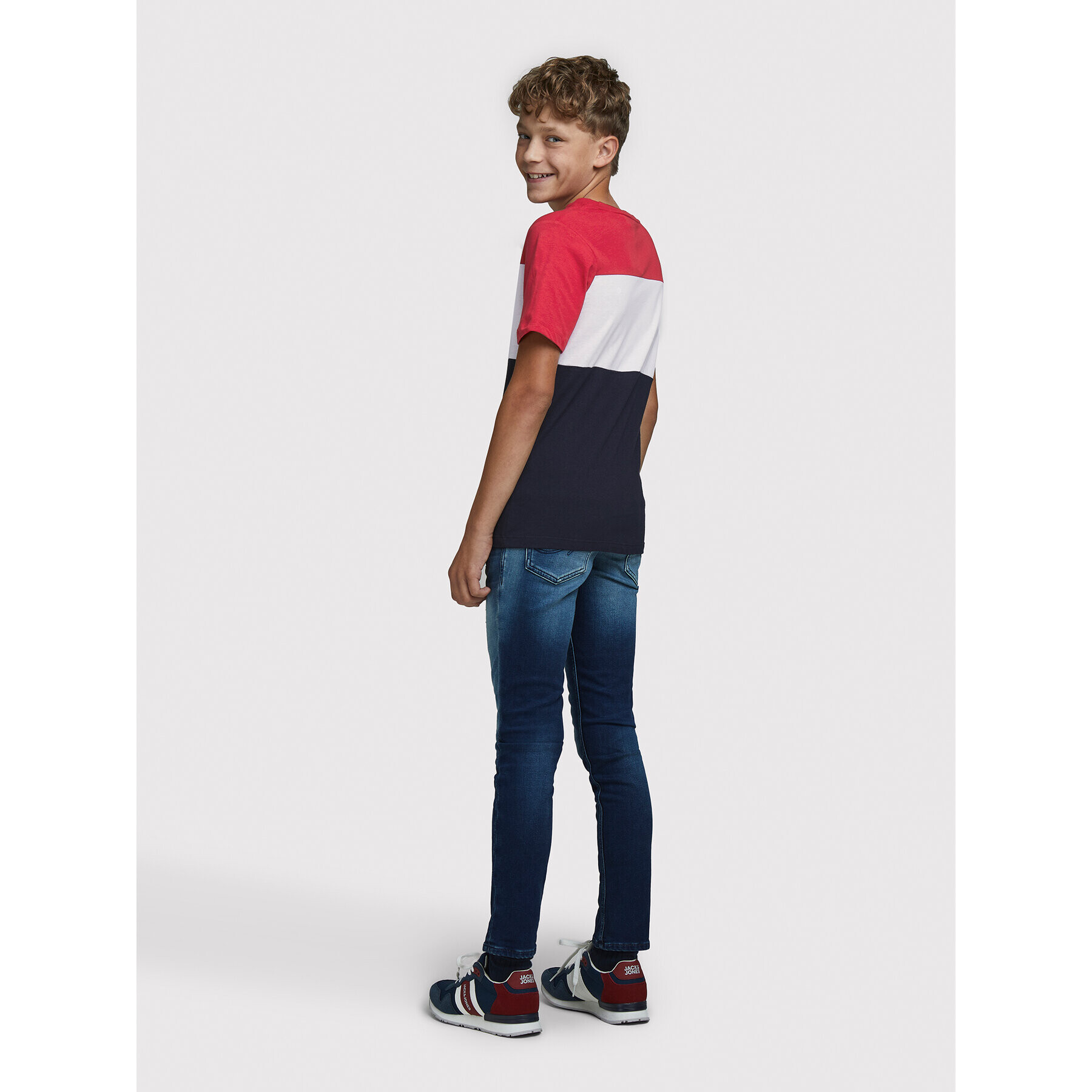 Jack&Jones Junior Tričko Logo Blocking 12174282 Farebná Regular Fit - Pepit.sk