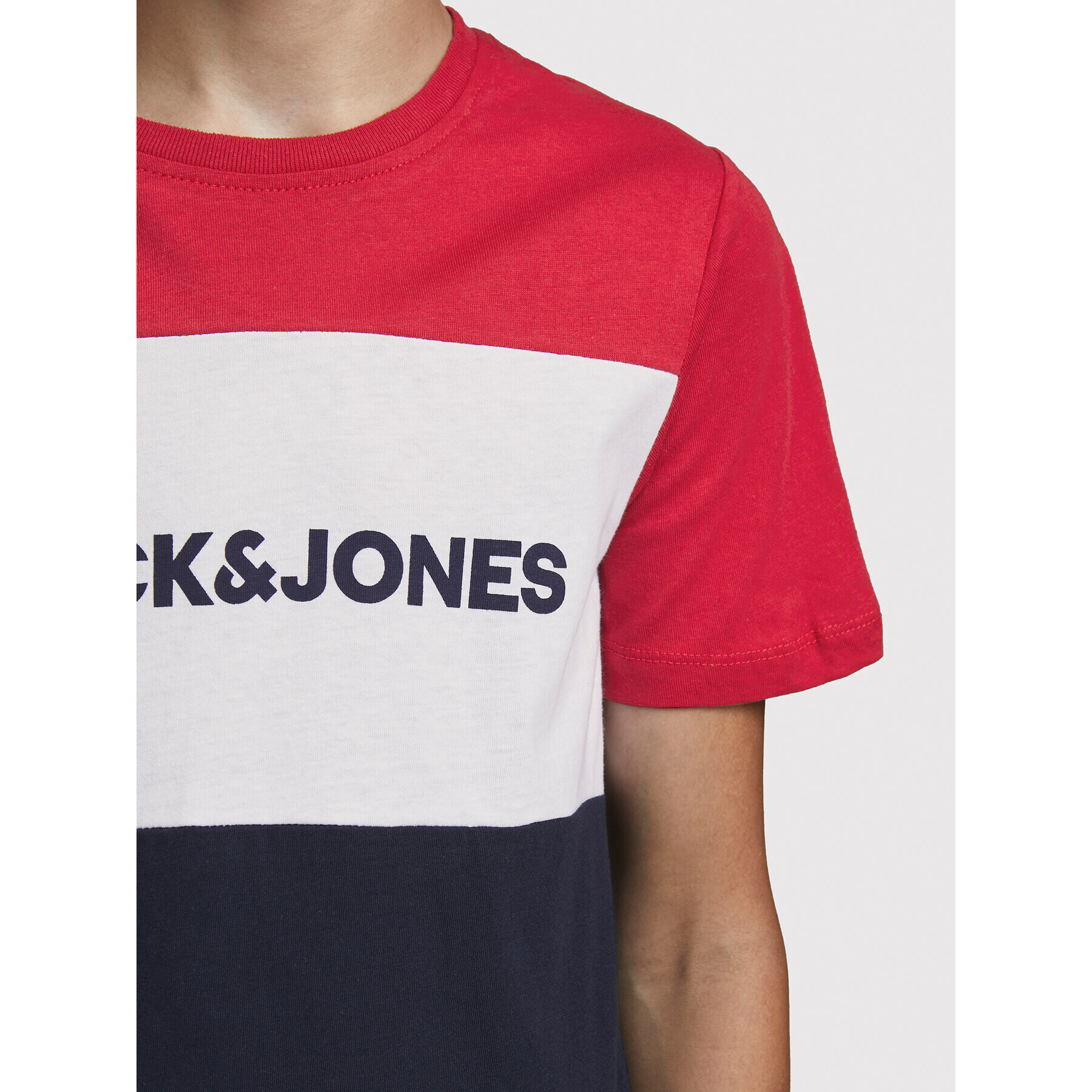 Jack&Jones Junior Tričko Logo Blocking 12174282 Farebná Regular Fit - Pepit.sk