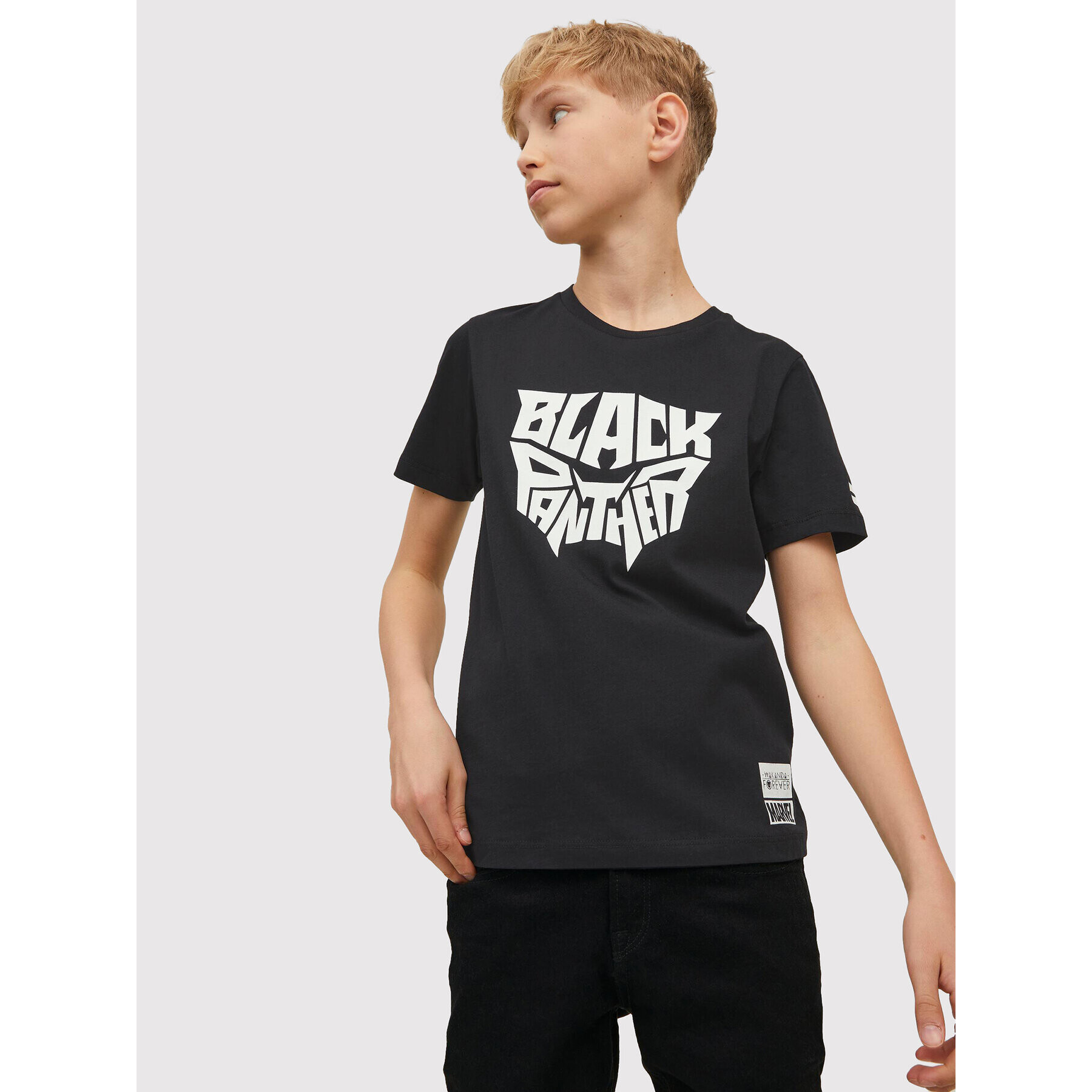 Jack&Jones Junior Tričko MARVEL Kanda 12217772 Čierna Regular Fit - Pepit.sk