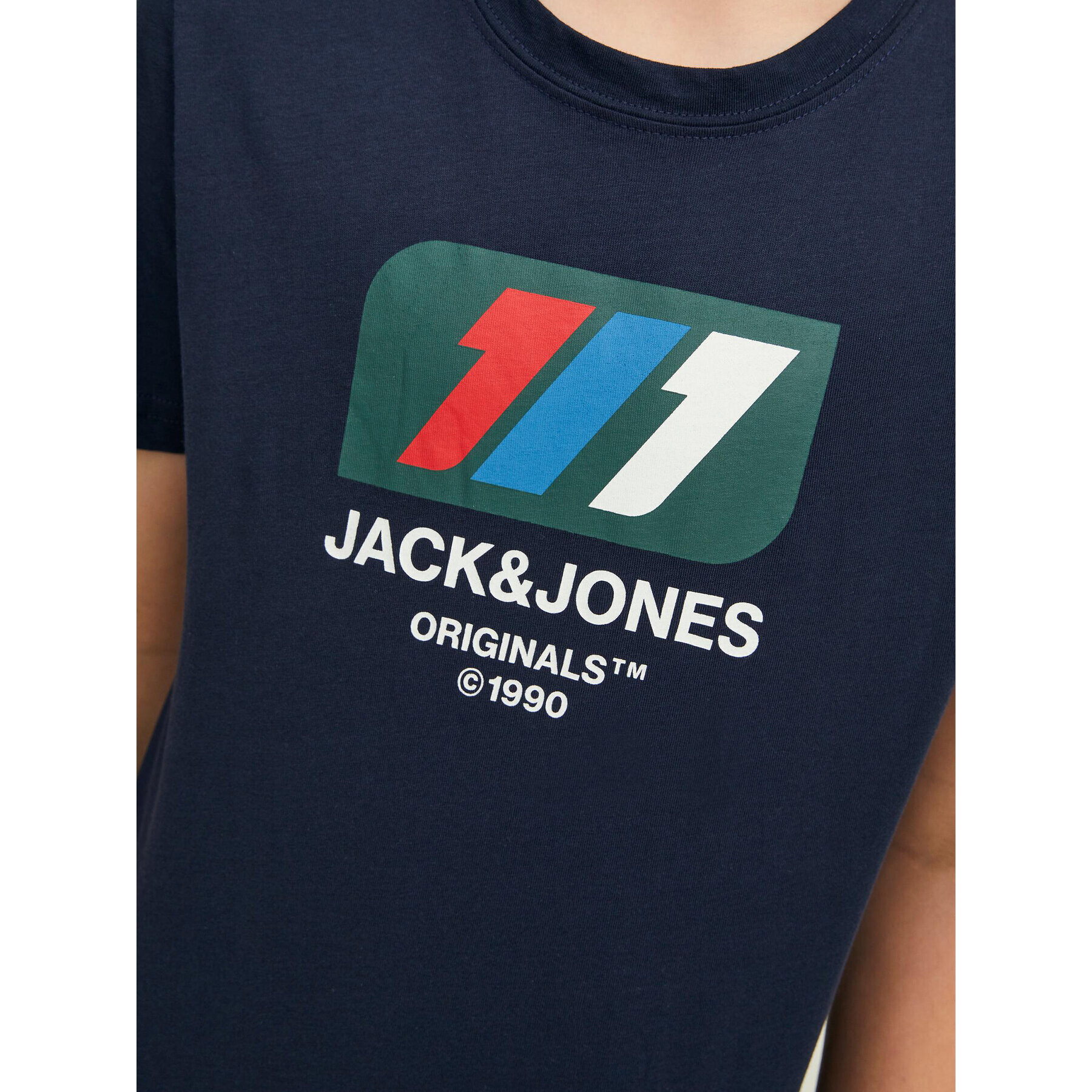 Jack&Jones Junior Tričko Nate 12216508 Tmavomodrá Regular Fit - Pepit.sk