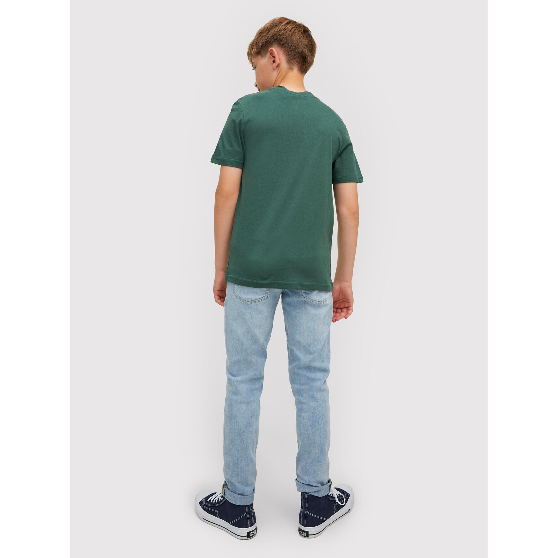 Jack&Jones Junior Tričko Nate 12216508 Zelená Regular Fit - Pepit.sk