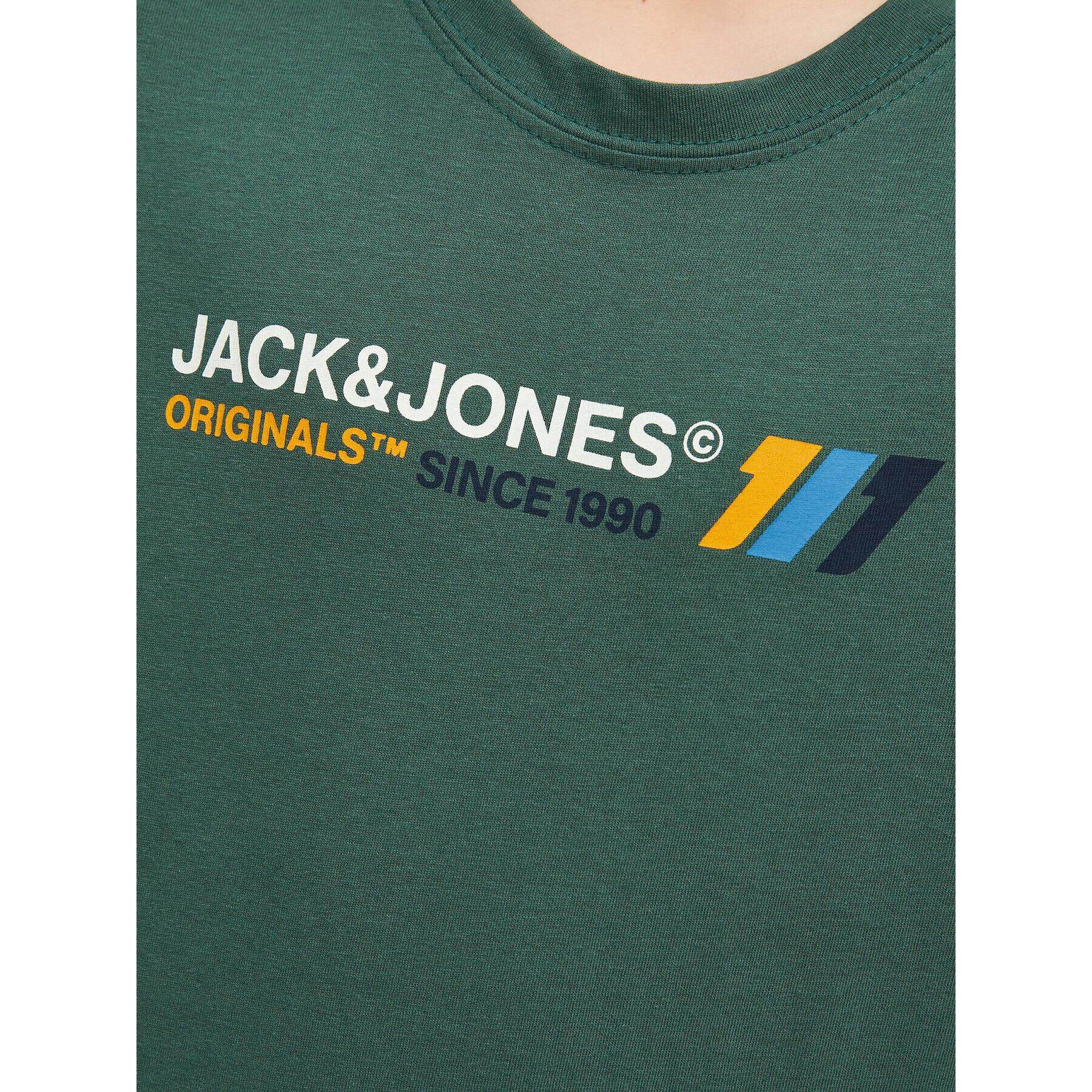 Jack&Jones Junior Tričko Nate 12216508 Zelená Regular Fit - Pepit.sk