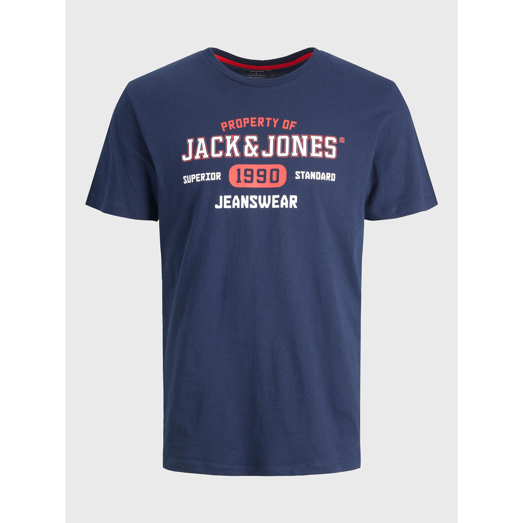 Jack&Jones Junior Tričko Stamp 12213314 Tmavomodrá Regular Fit - Pepit.sk