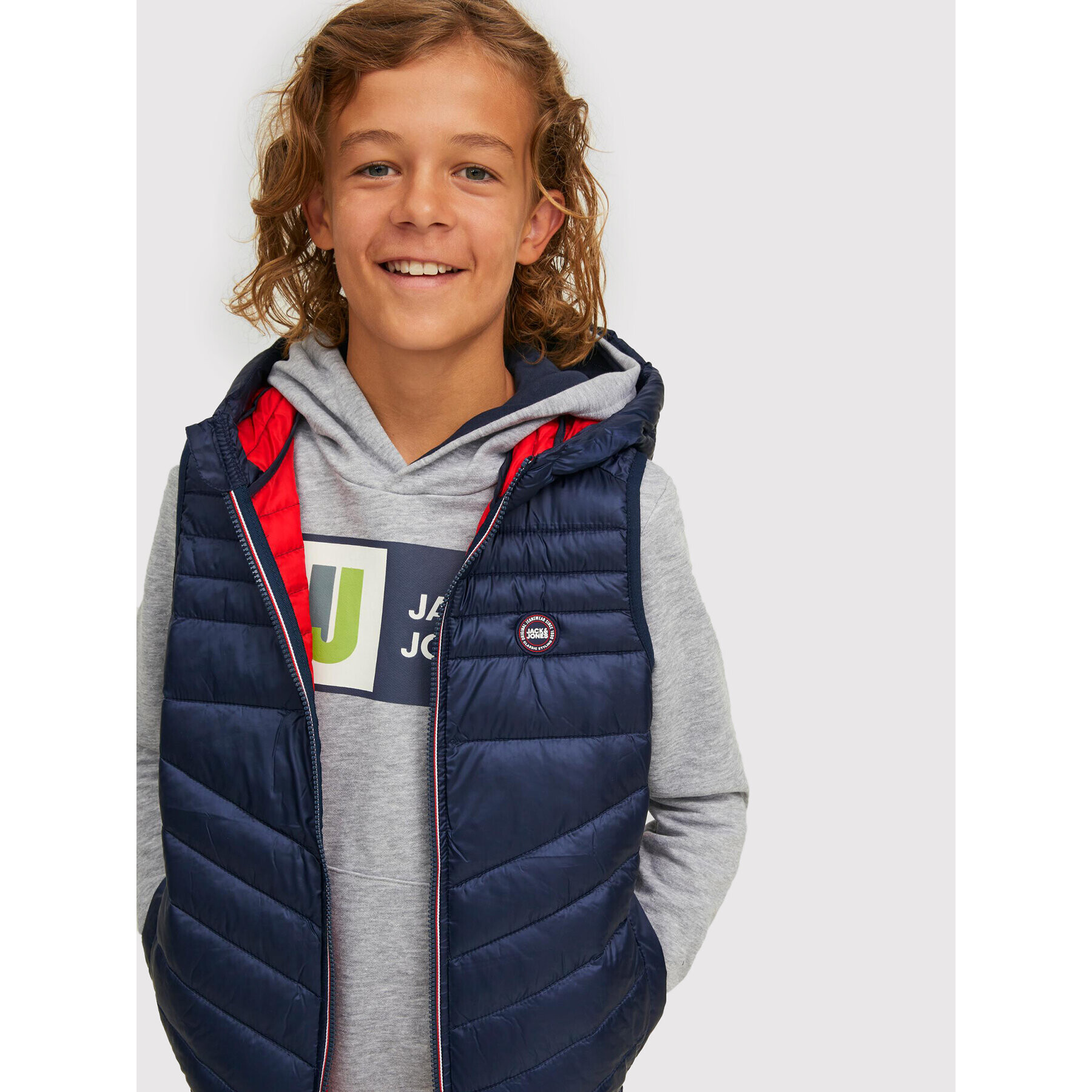 Jack&Jones Junior Vesta Hero 12212854 Tmavomodrá Regular Fit - Pepit.sk