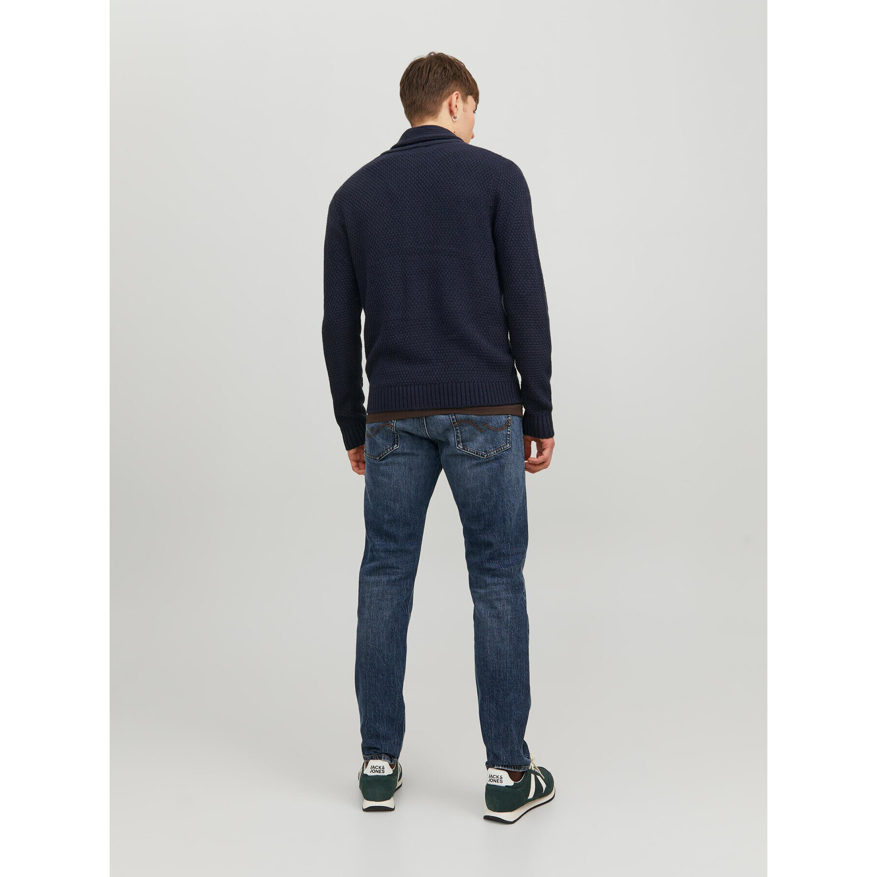 Jack&Jones Kardigán 12236318 Tmavomodrá Regular Fit - Pepit.sk