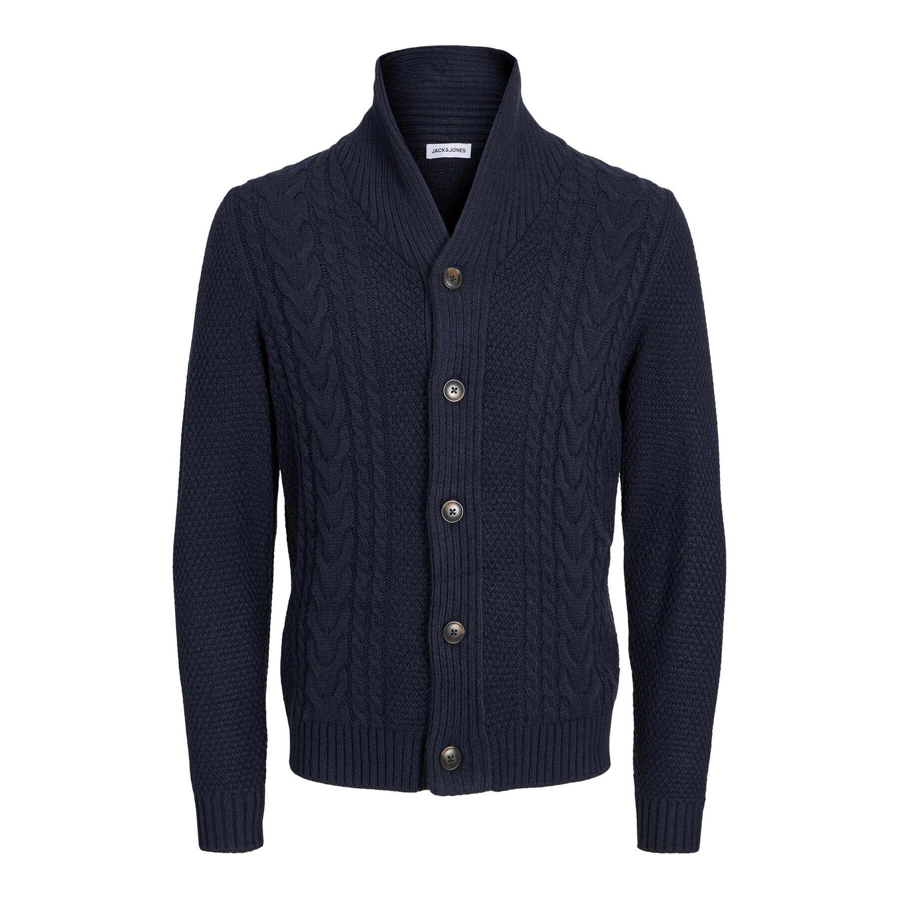 Jack&Jones Kardigán 12236318 Tmavomodrá Regular Fit - Pepit.sk