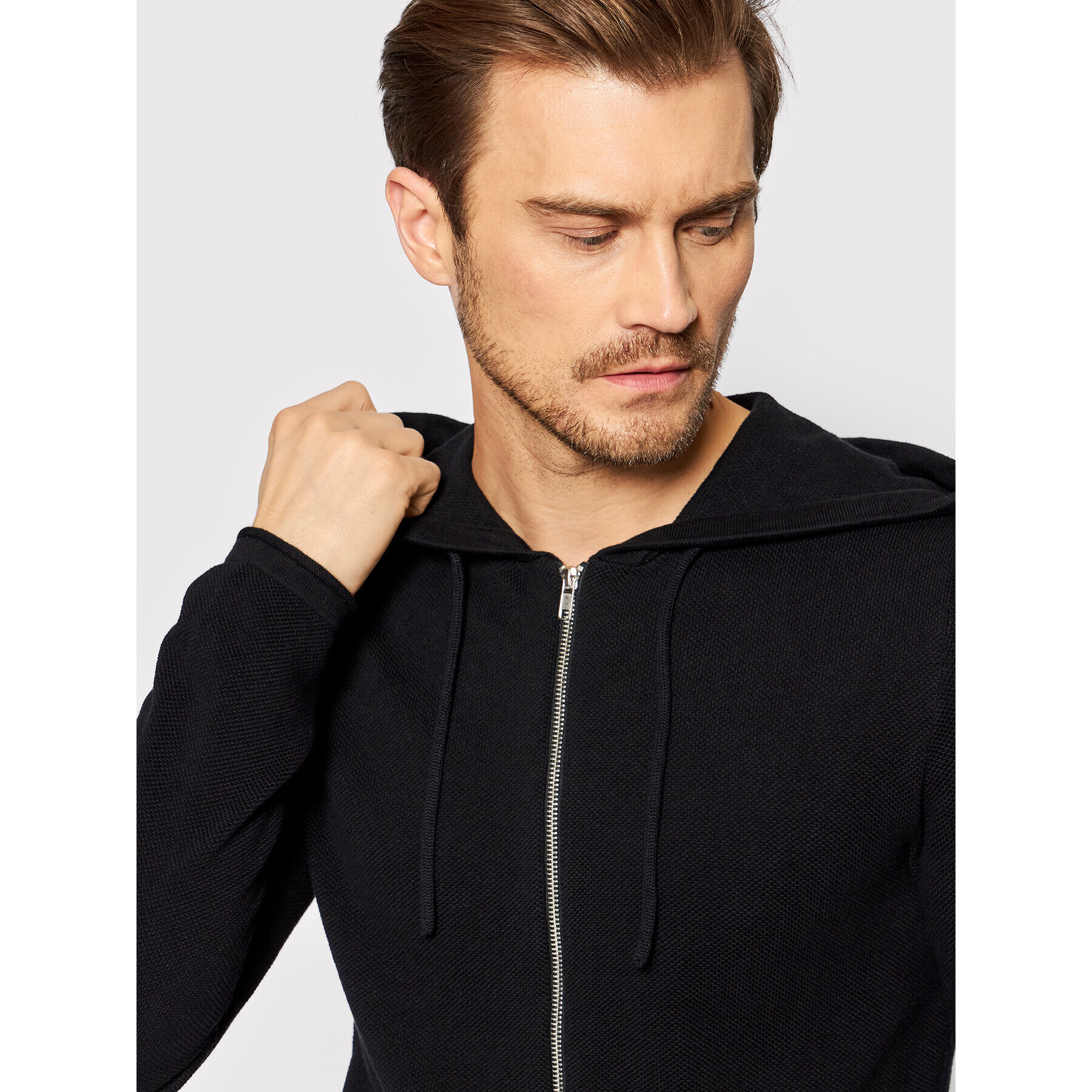 Jack&Jones Kardigán Hill 12190154 Čierna Regular Fit - Pepit.sk