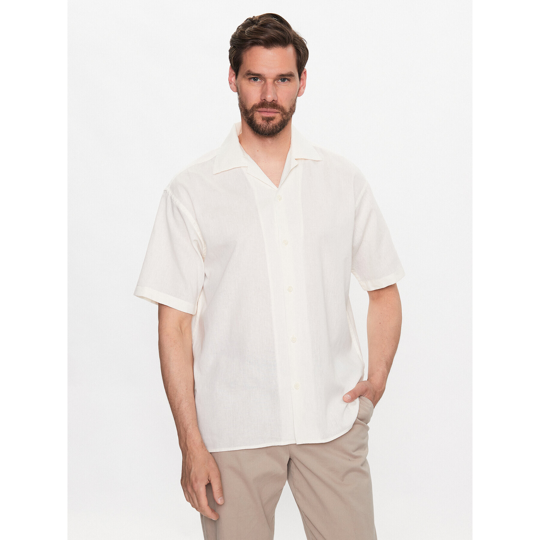 Jack&Jones Košeľa Belize 12234714 Biela Relaxed Fit - Pepit.sk