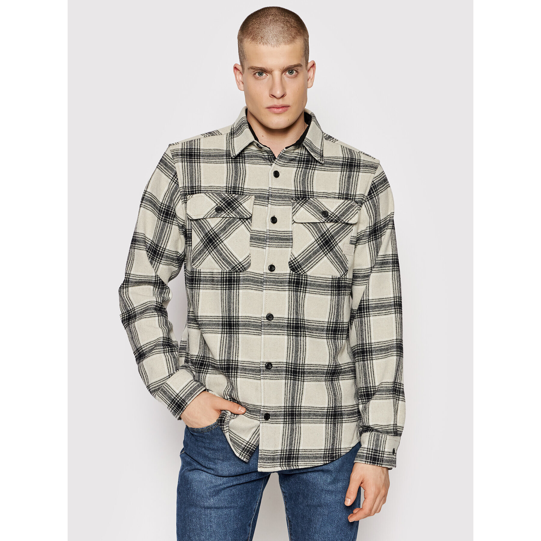 Jack&Jones Košeľa Darren 12197292 Sivá Regular Fit - Pepit.sk