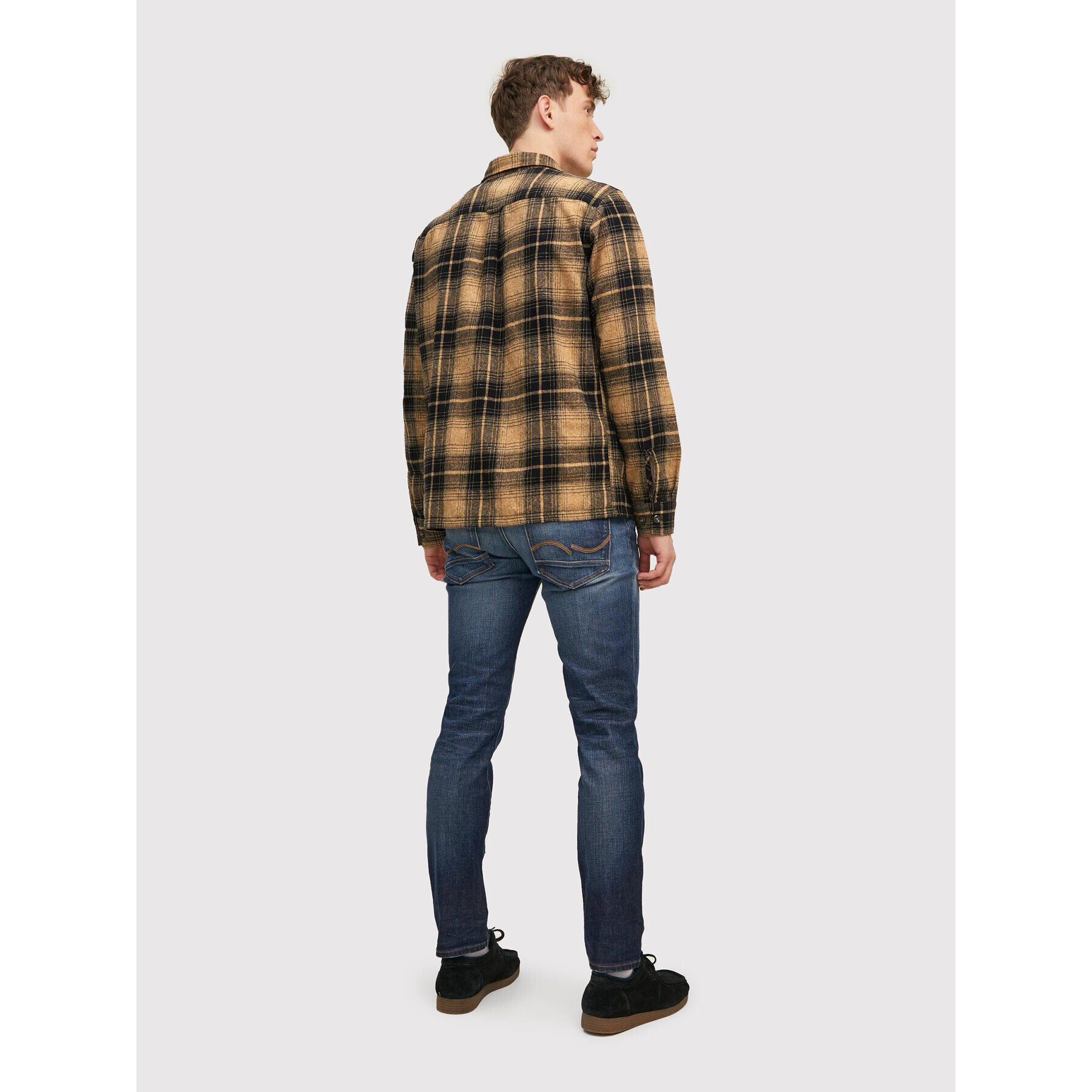 Jack&Jones Košeľa Jay 12213478 Hnedá Regular Fit - Pepit.sk